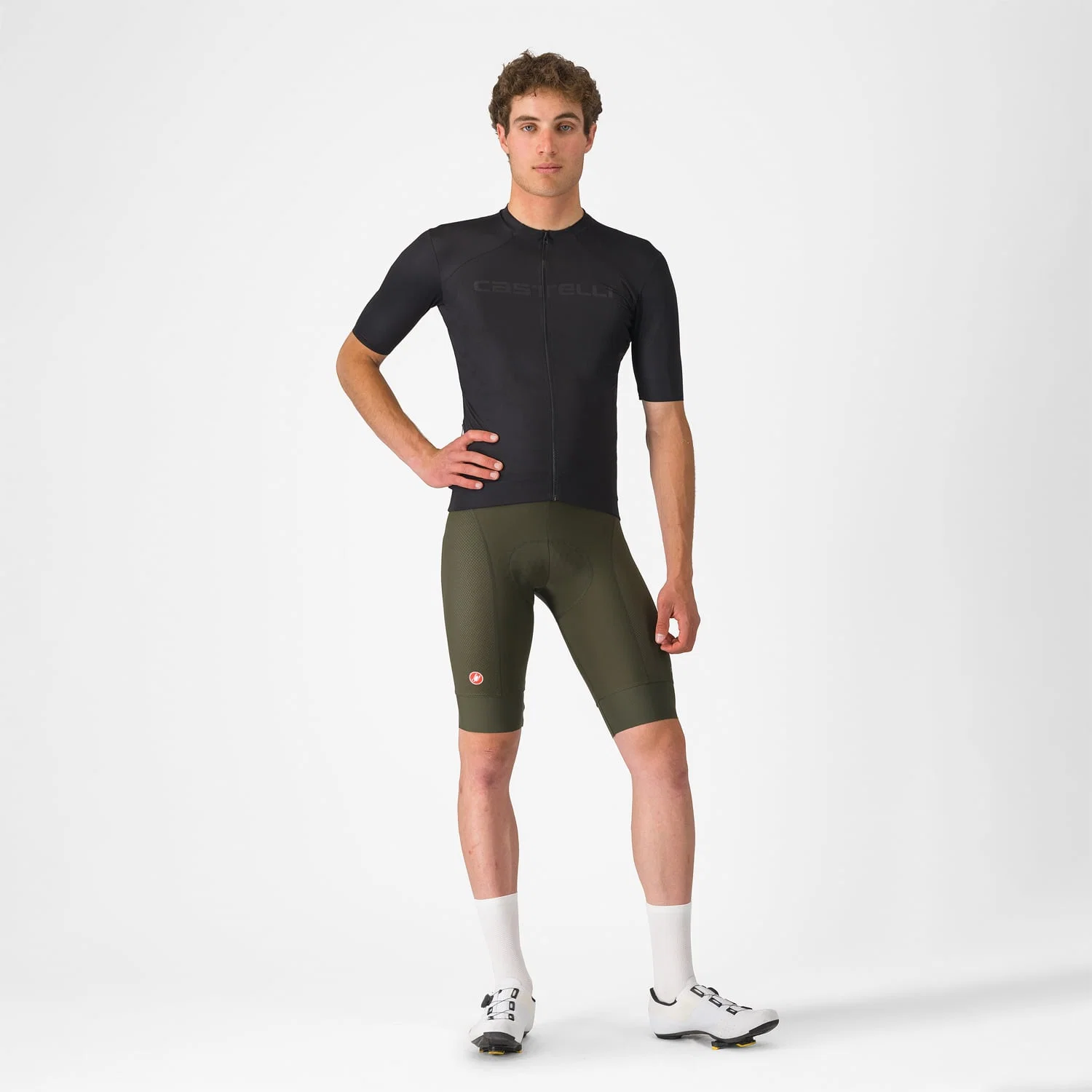 CASTELLI COMPETIZIONE 2 Spodenki na szelkach Khaki - Image 6