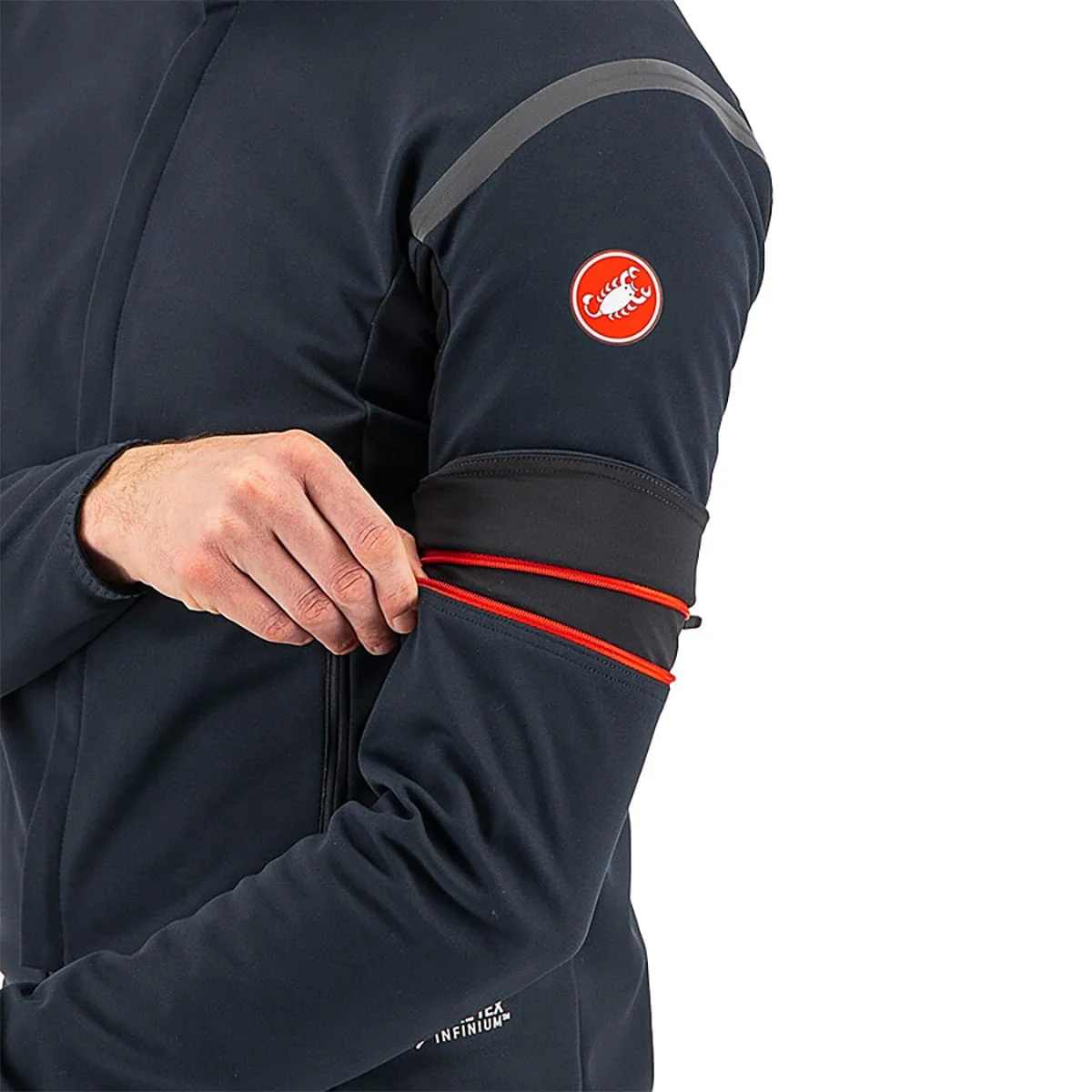 CASTELLI CONVERTIBLE PERFETTO ROS 2 Kurtka Black/Noir Reflex - Image 7