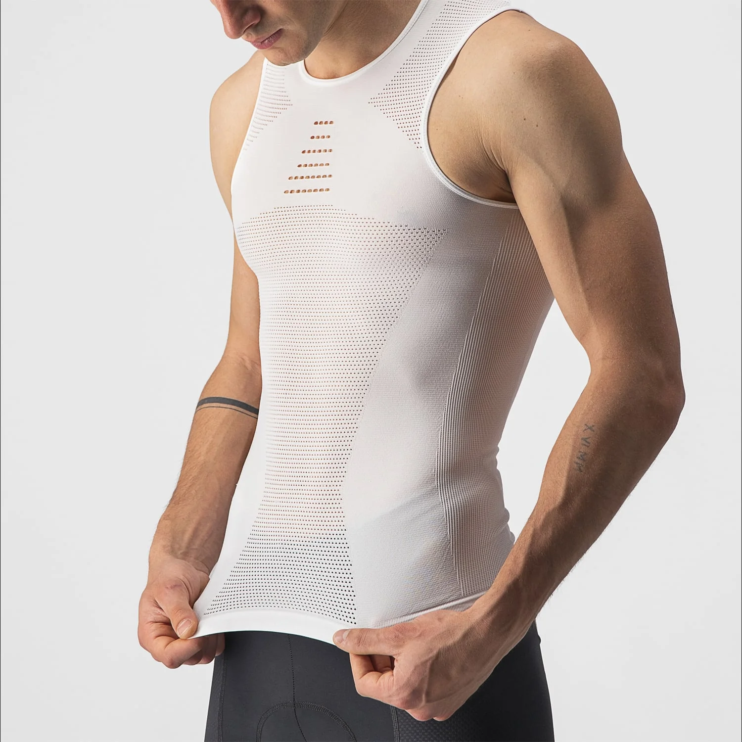 CASTELLI CORE SEAMLESS Bielizna bez rękawów biały - Image 2