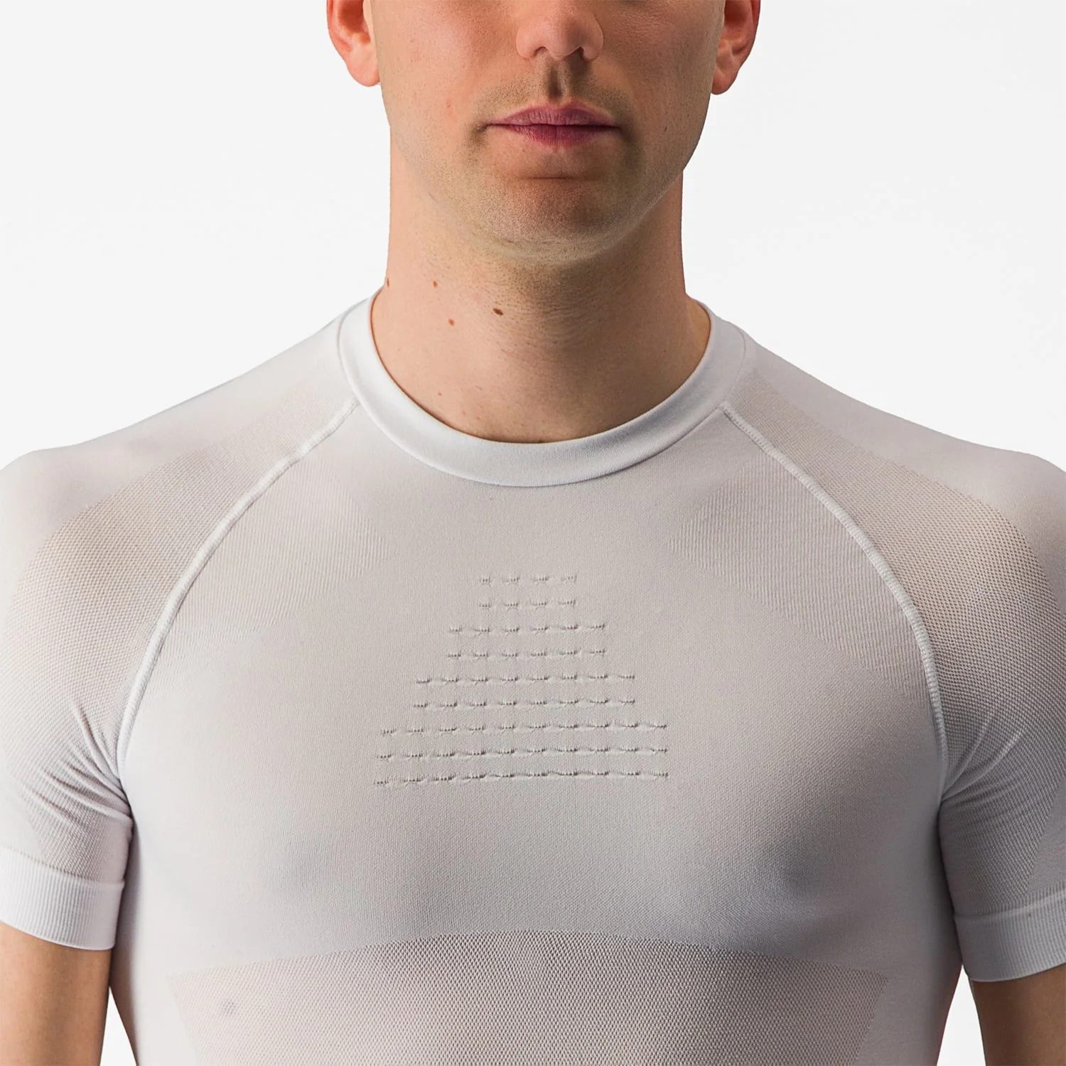 CASTELLI CORE SEAMLESS Bielizna z krótkim rękawem biały - Image 6