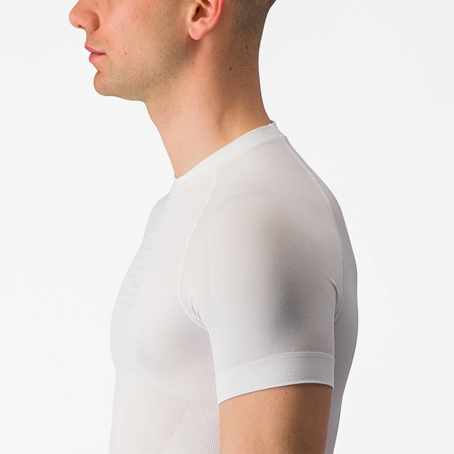 CASTELLI CORE SEAMLESS Bielizna z krótkim rękawem biały - Image 7