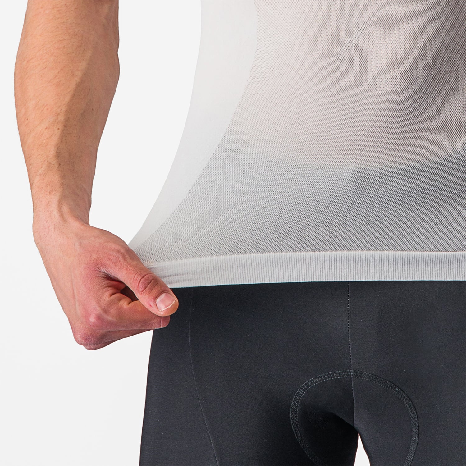 CASTELLI CORE SEAMLESS Bielizna z krótkim rękawem biały - Image 8