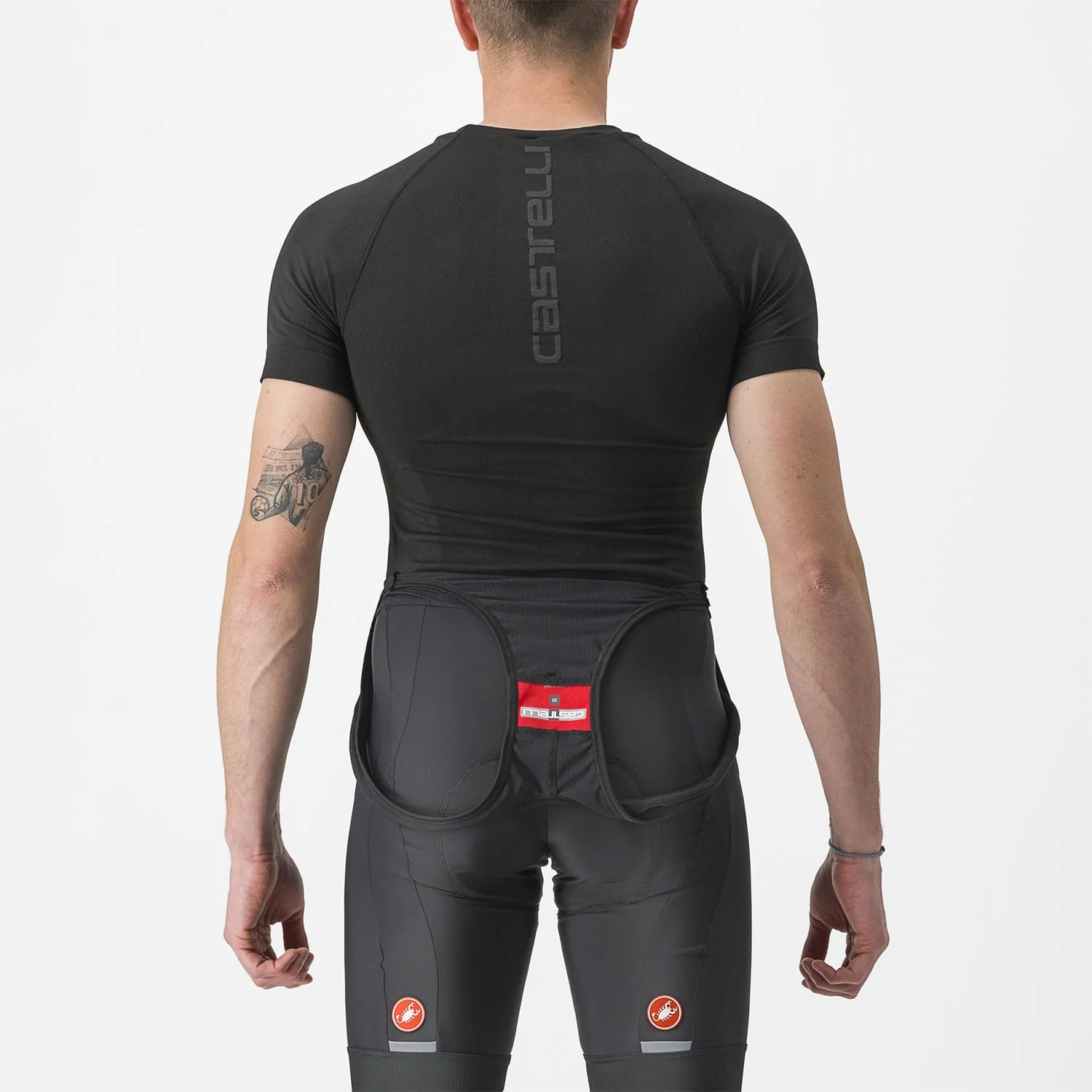 CASTELLI CORE SEAMLESS Bielizna z krótkim rękawem czarny - Image 3