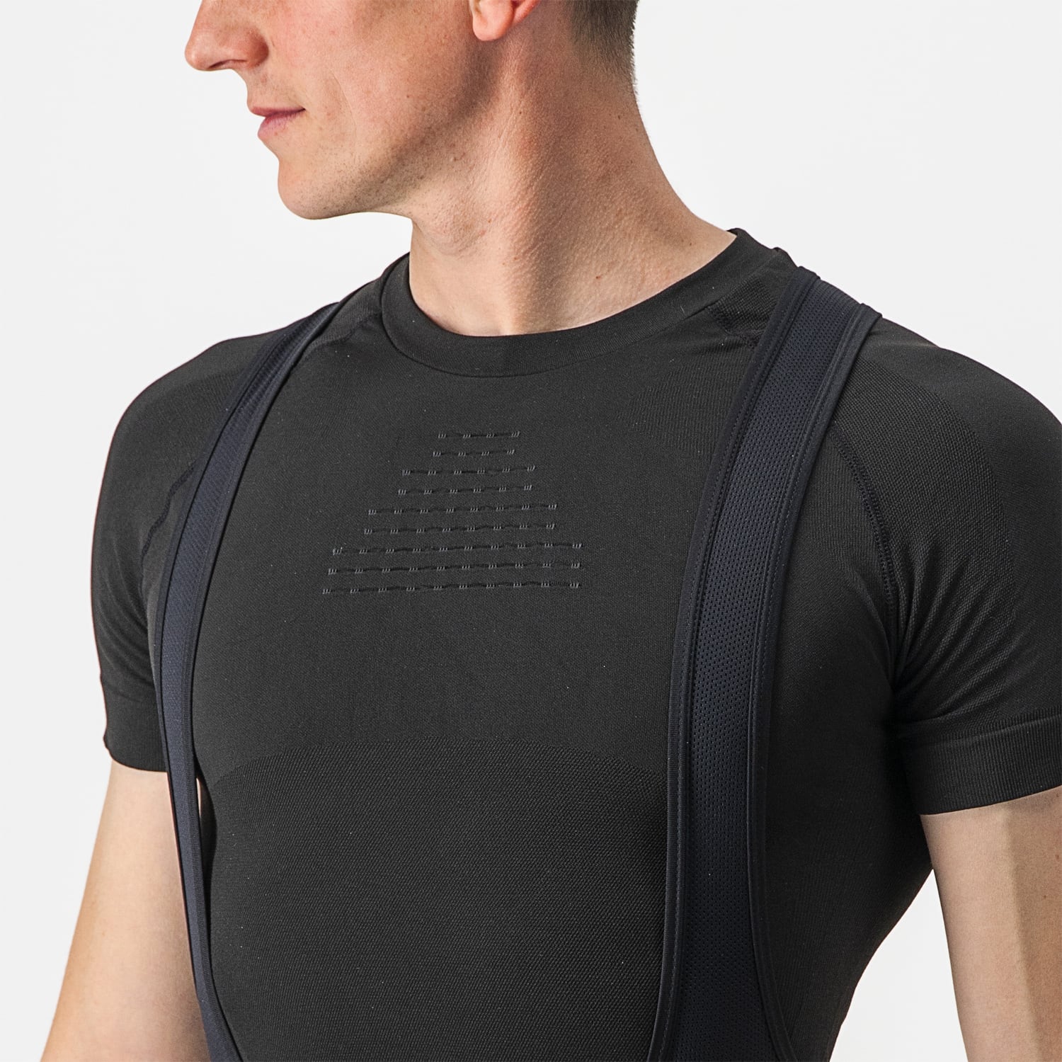CASTELLI CORE SEAMLESS Bielizna z krótkim rękawem czarny - Image 4