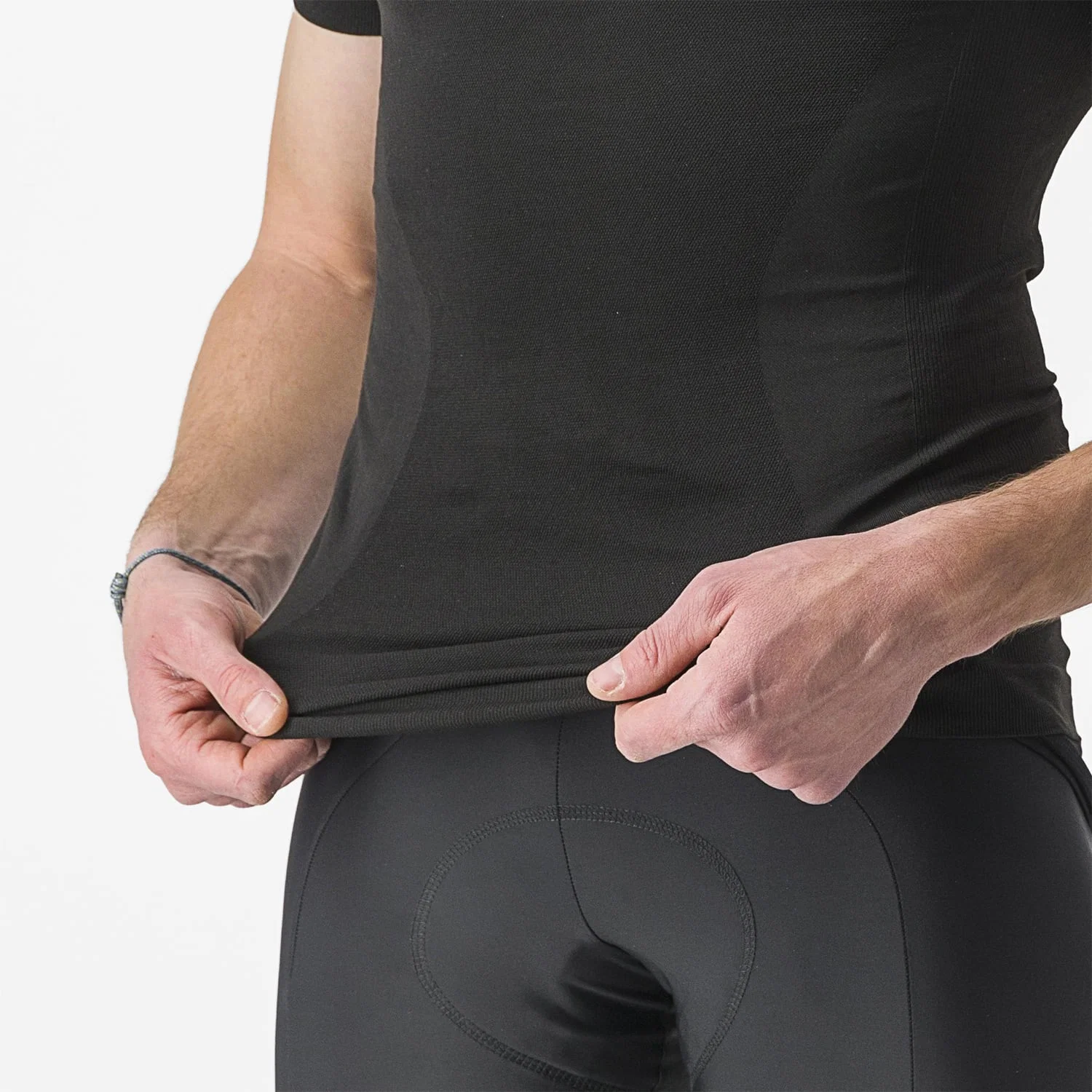 CASTELLI CORE SEAMLESS Bielizna z krótkim rękawem czarny - Image 5