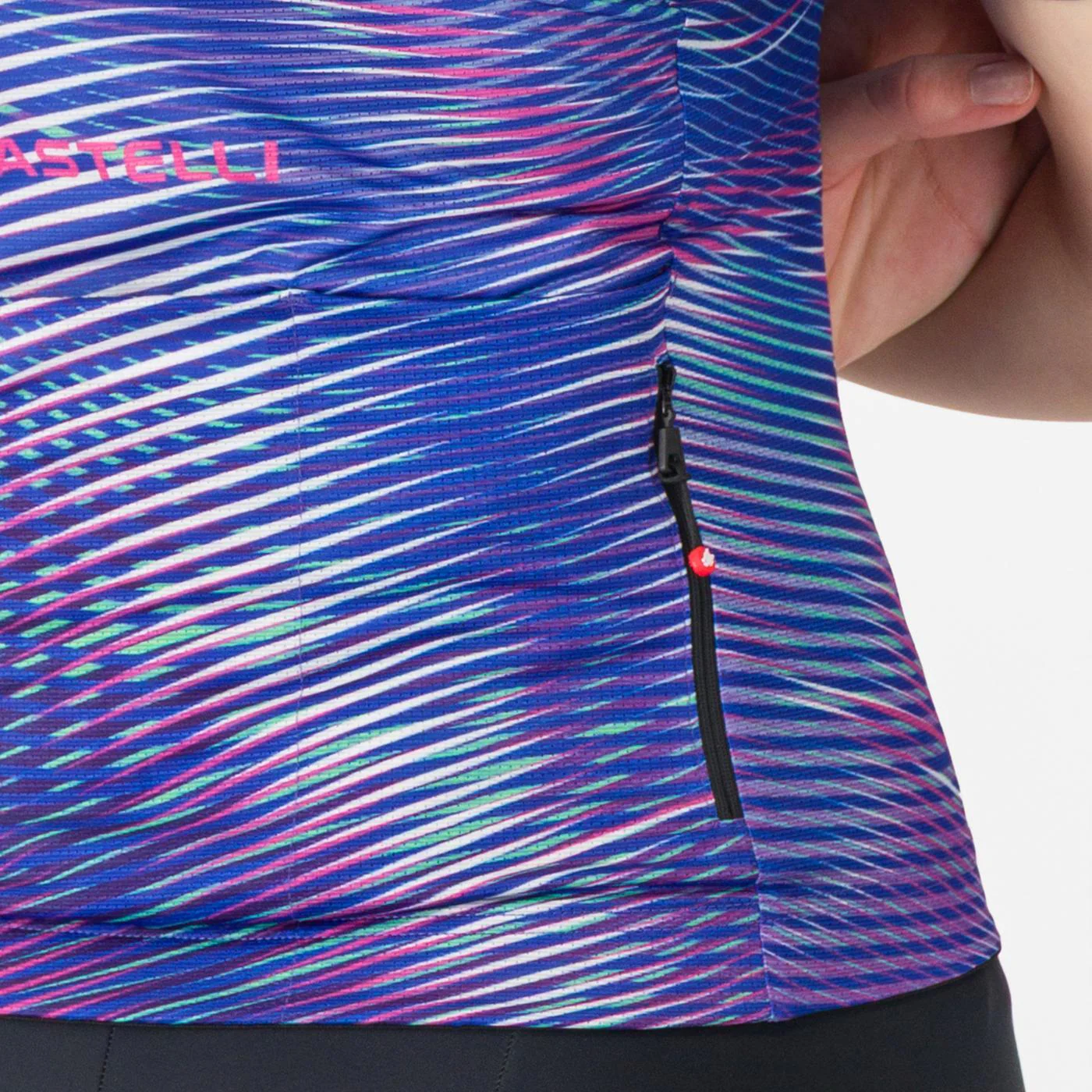 CASTELLI COSMIC VORTEX damska koszulka z krótkim rękawem fioletowa - Image 5