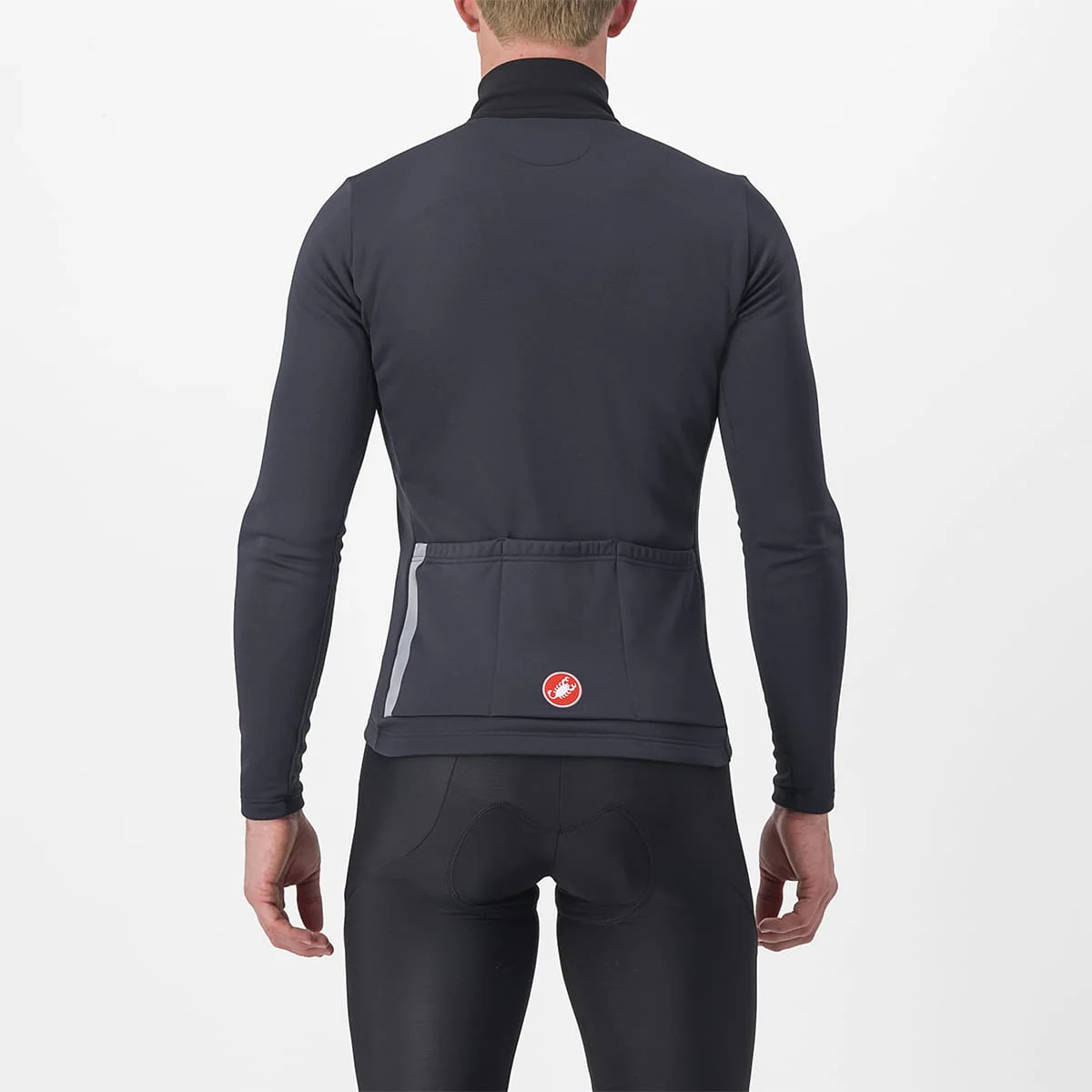 CASTELLI ENTRATA THERMAL Jersey z długim rękawem czarny/czerwony - Image 2