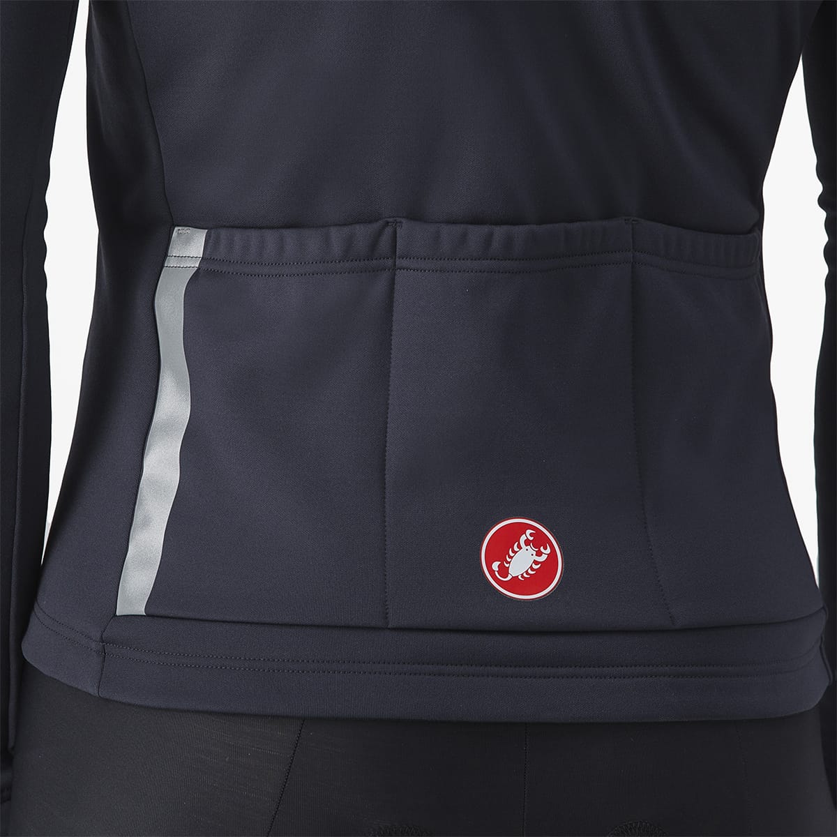 CASTELLI ENTRATA THERMAL Jersey z długim rękawem czarny/czerwony - Image 5