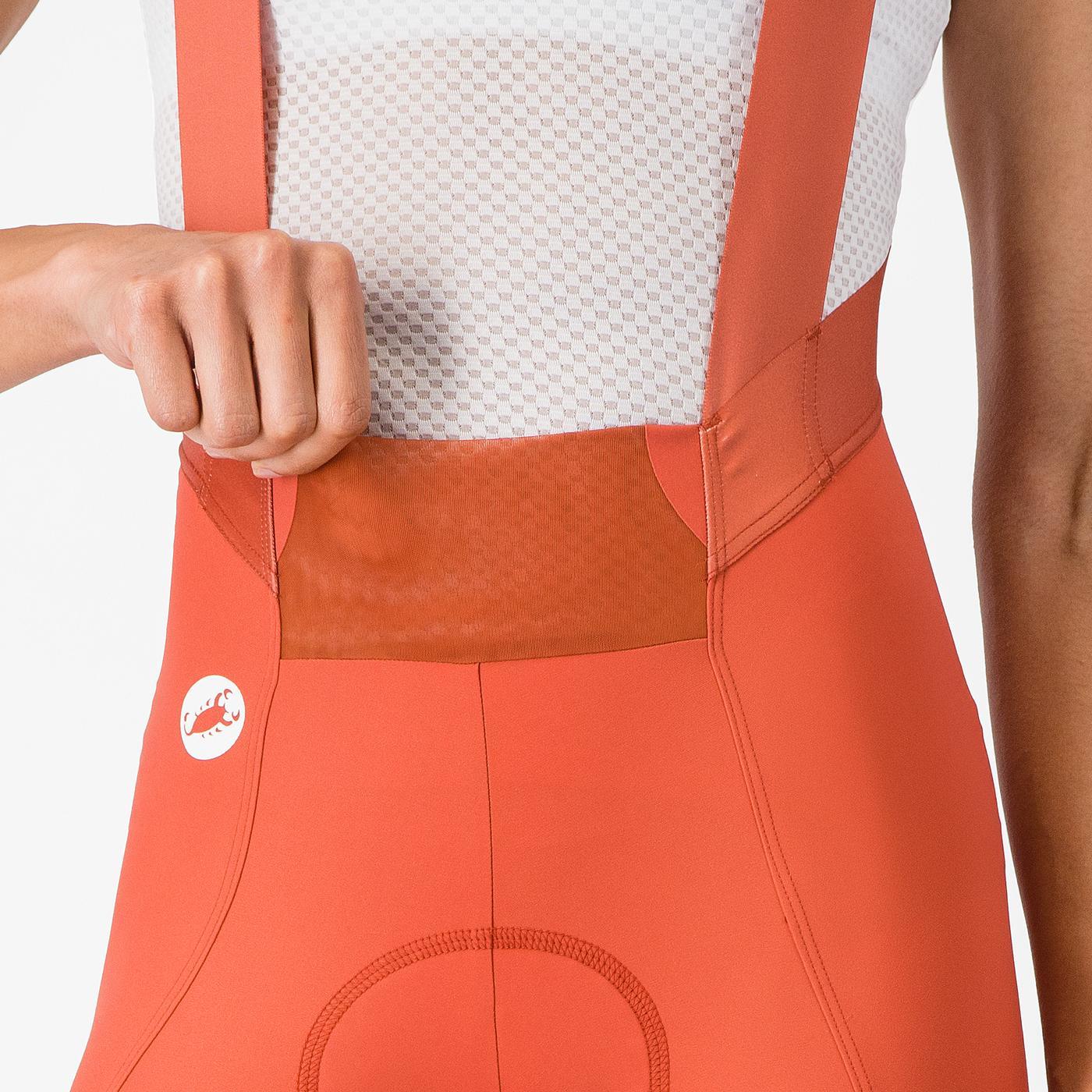 Szorty damskie CASTELLI ESPRESSO 2 W DT Paprika Bibshorts - Image 3