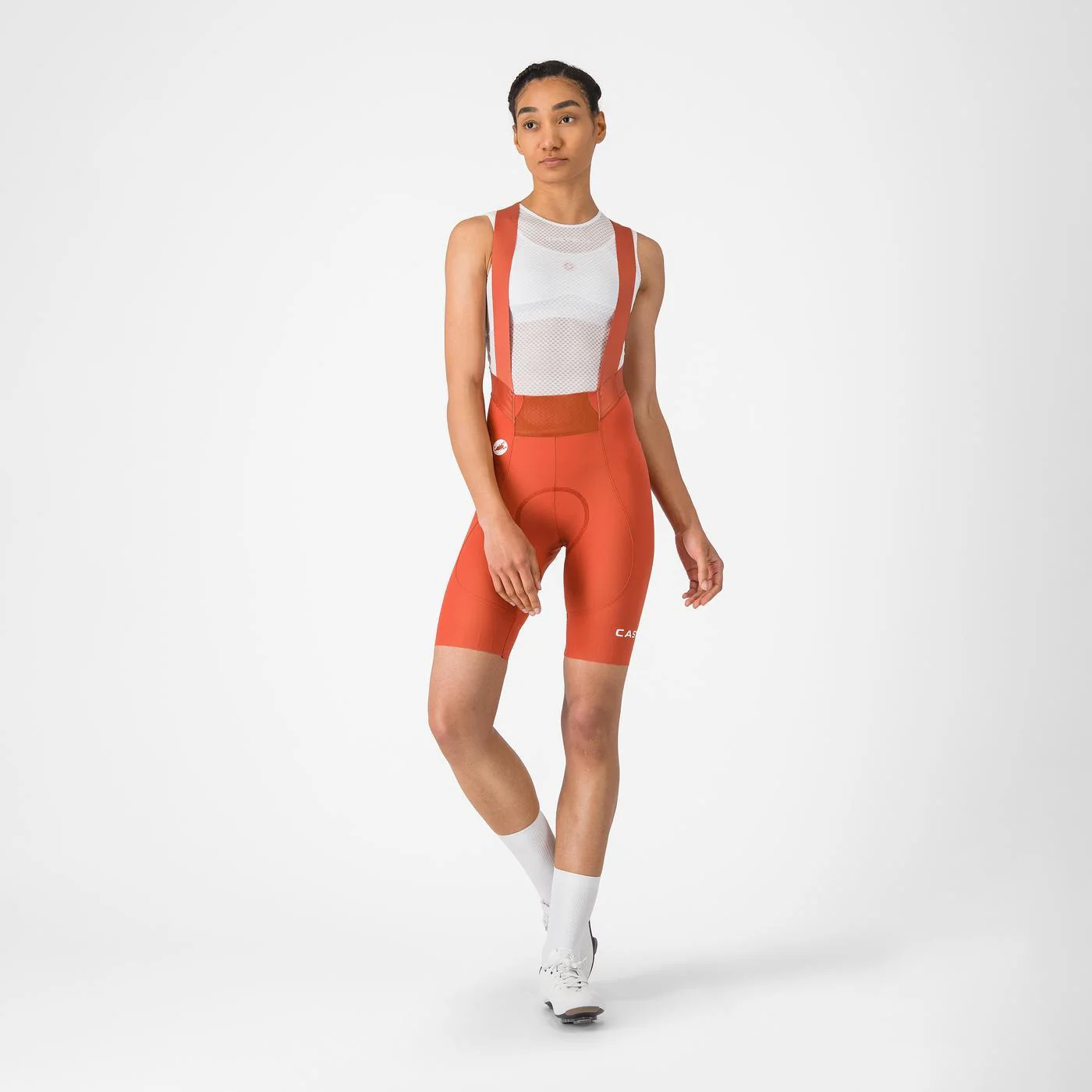 Szorty damskie CASTELLI ESPRESSO 2 W DT Paprika Bibshorts - Image 6