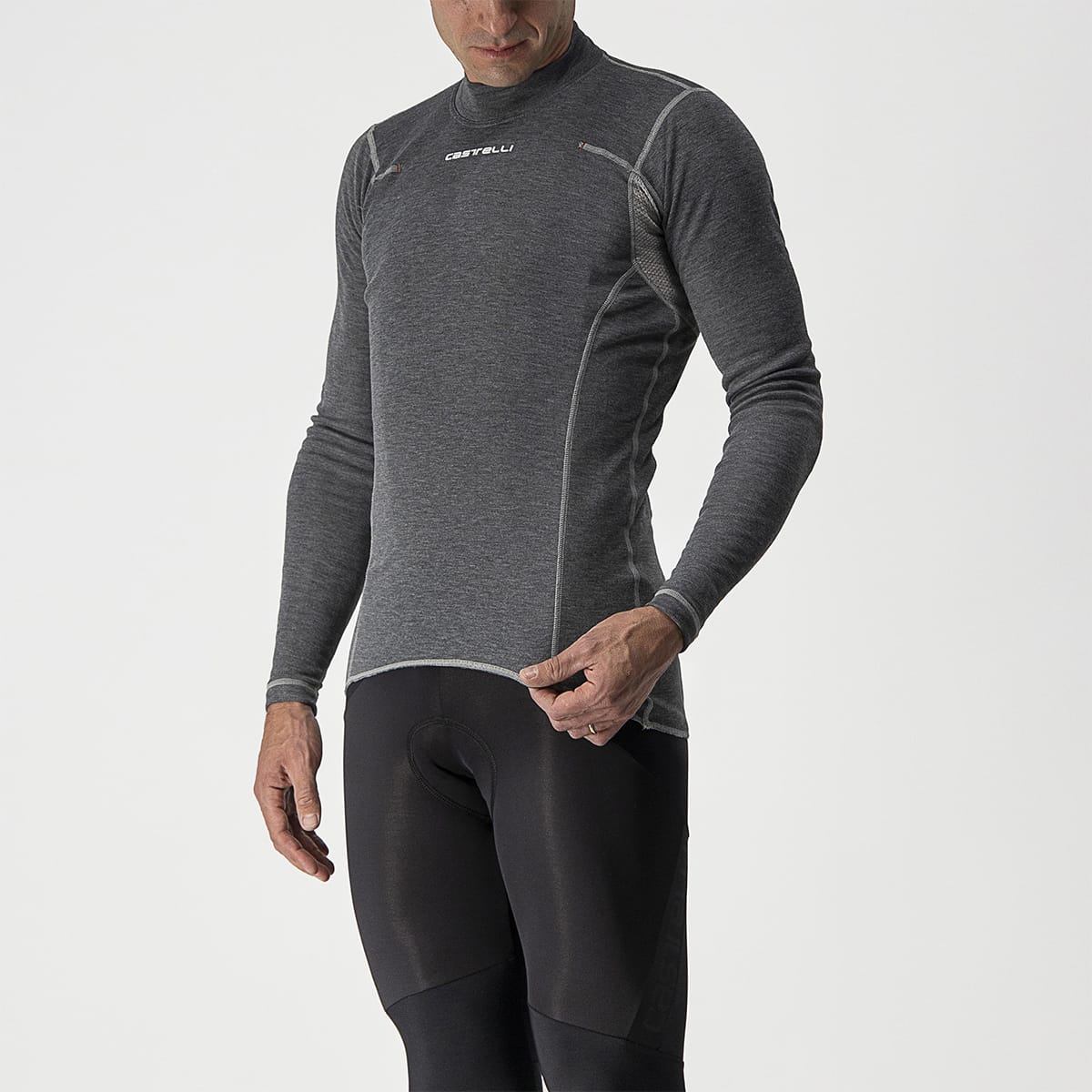 CASTELLI FLANDERS WARM Bielizna z długim rękawem szary - Image 2