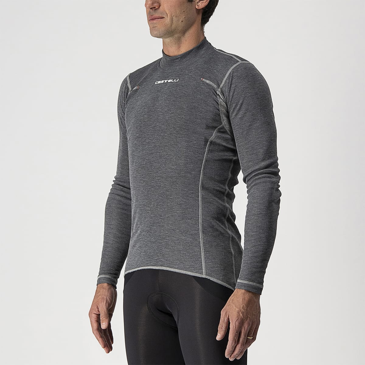 CASTELLI FLANDERS WARM Bielizna z długim rękawem szary - Image 4