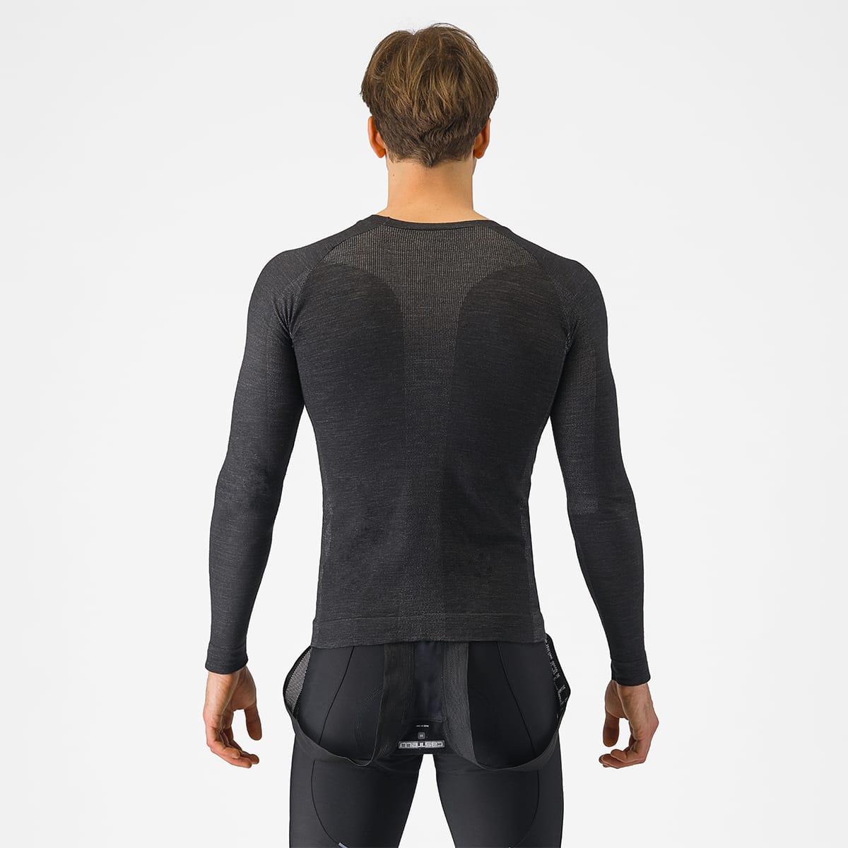 CASTELLI MERINO SEAMLESS Bielizna z długim rękawem czarny - Image 2