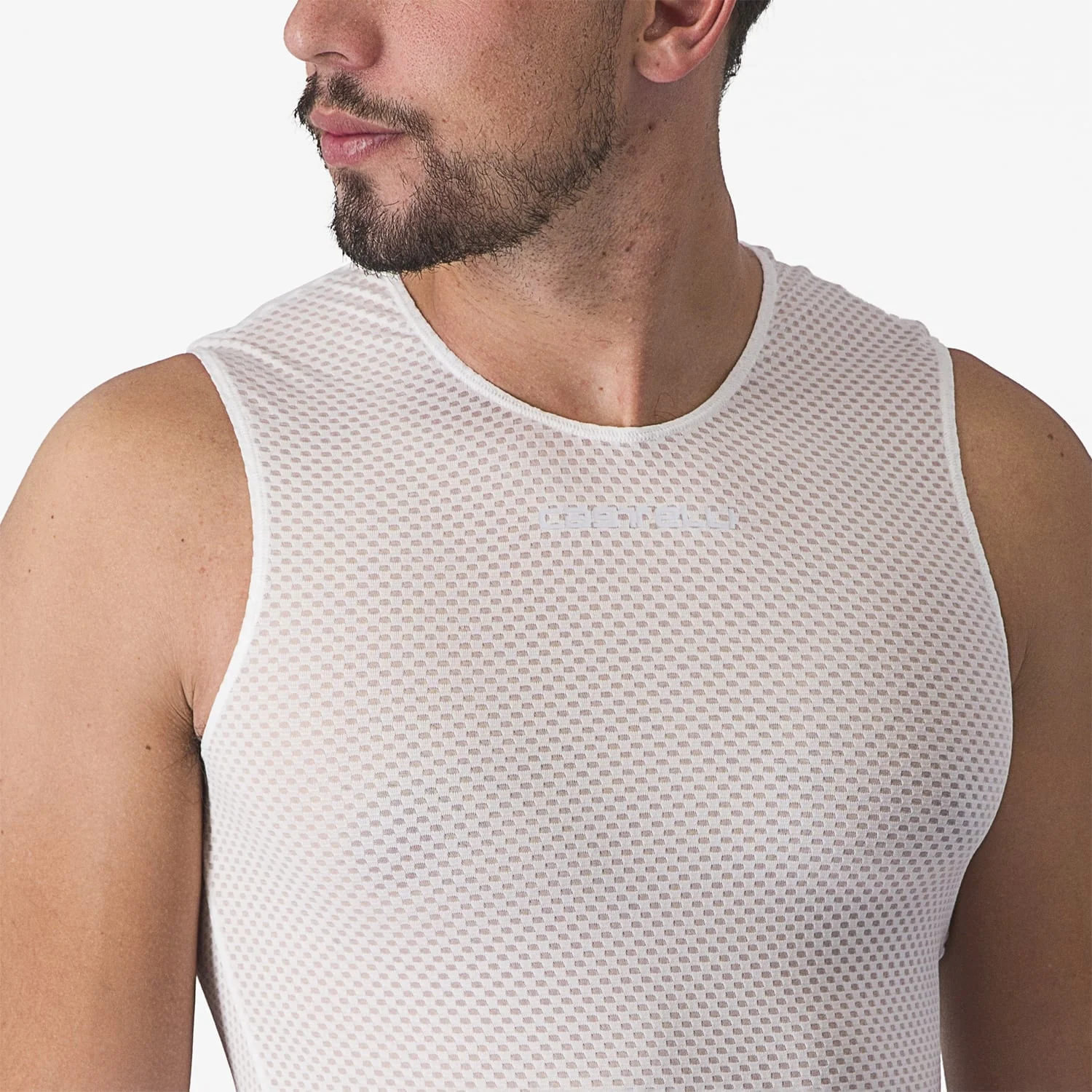 CASTELLI PRO MESH 2.0 Bielizna bez rękawów biały - Image 5