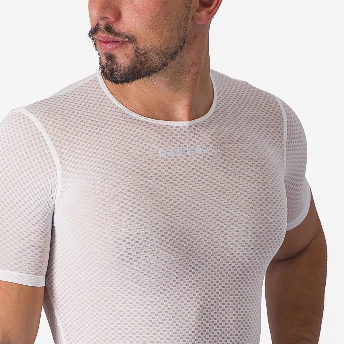 CASTELLI PRO MESH 2.0 Bielizna z krótkim rękawem Biały - Image 3