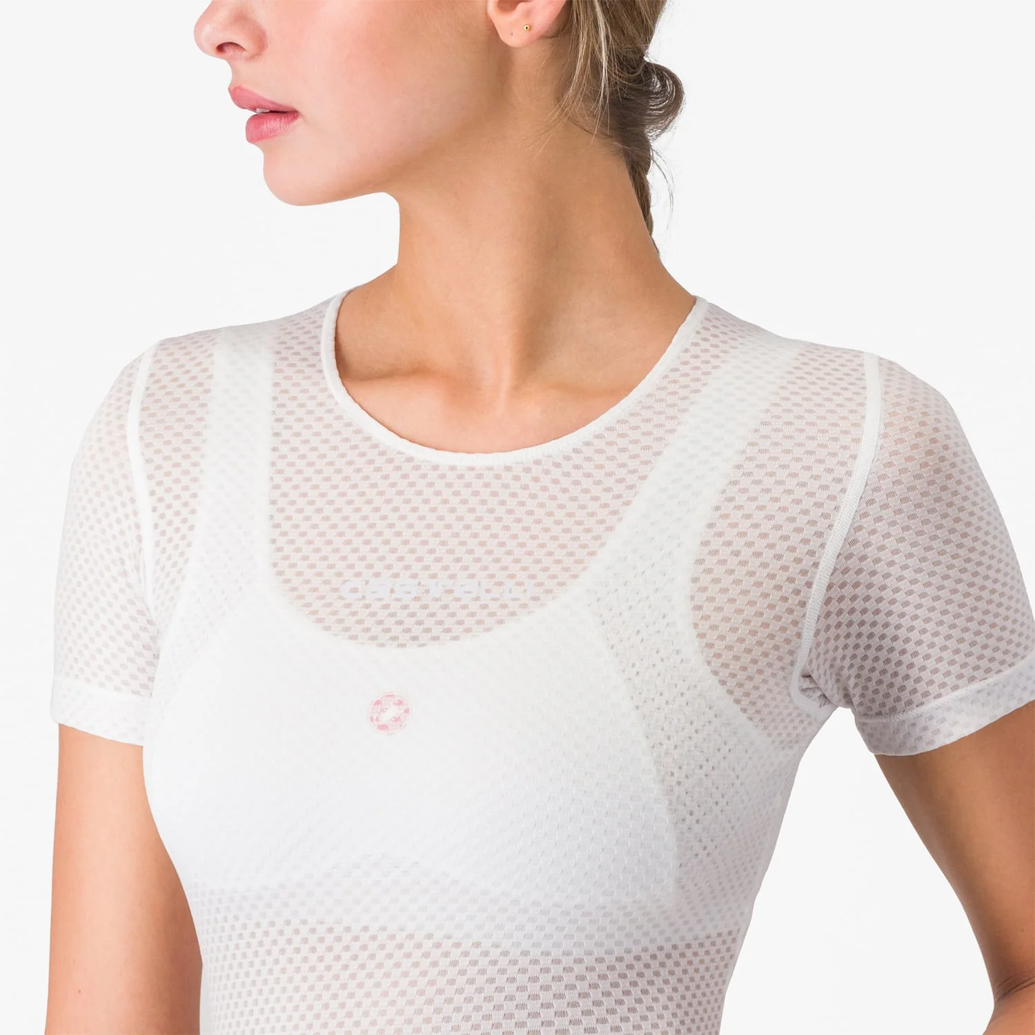CASTELLI PRO MESH Bielizna damska z krótkim rękawem Biały - Image 5
