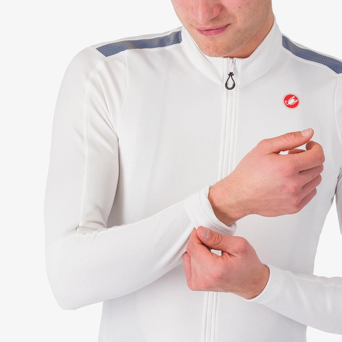 CASTELLI PURO 4 Dżersej z długim rękawem w kolorze kości słoniowej - Image 5