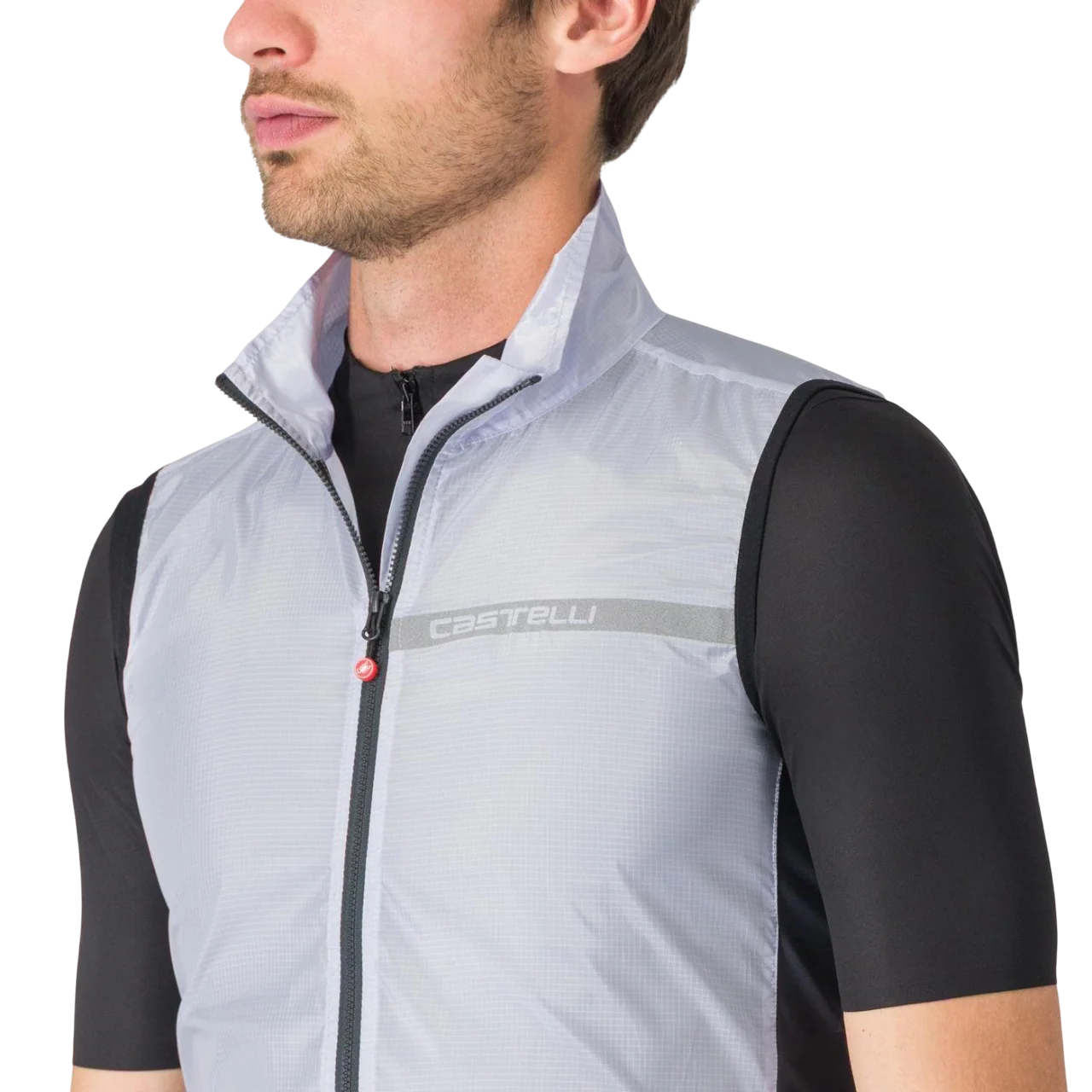 CASTELLI SQUADRA STRETCH Kurtka bez rękawów szara - Image 7