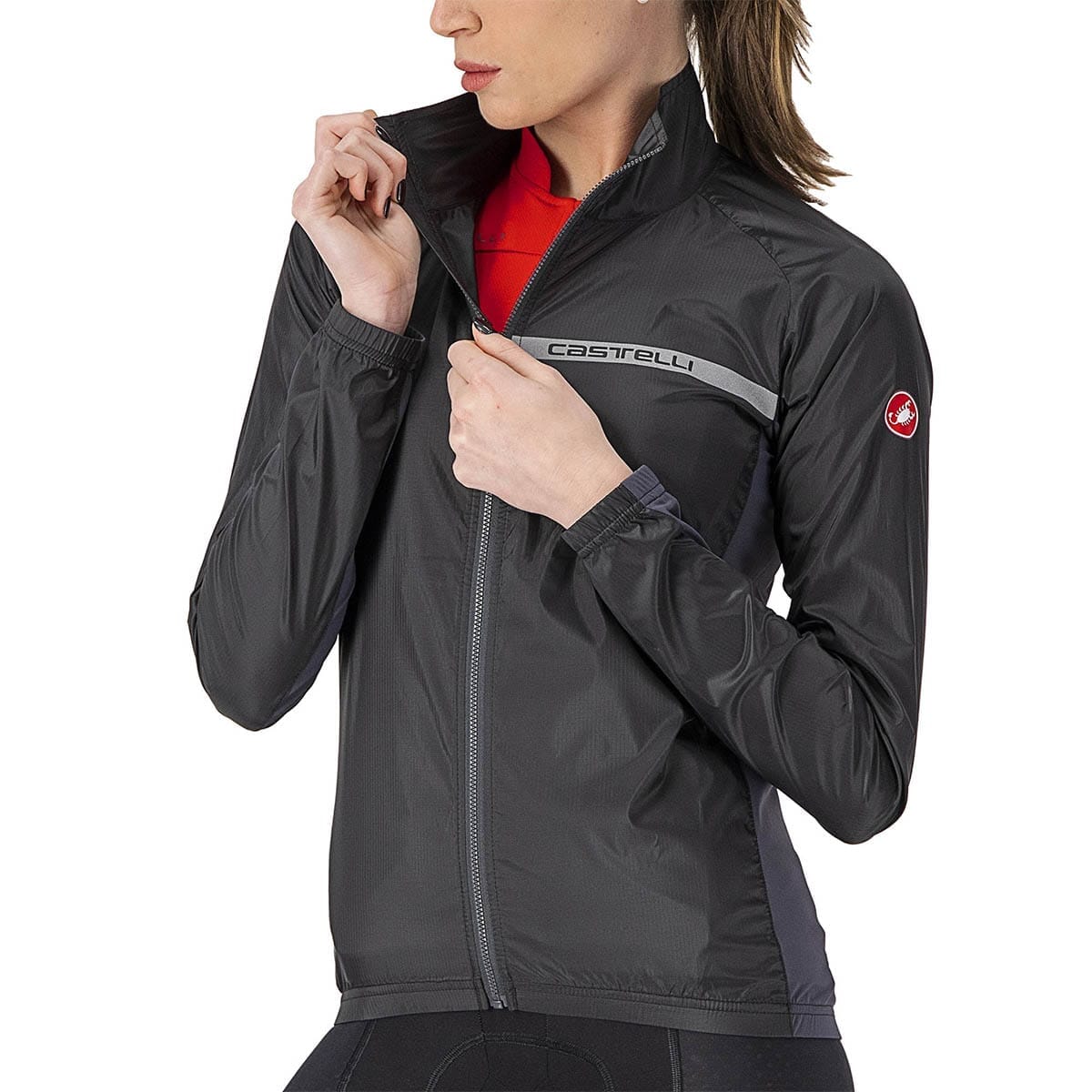 CASTELLI SQUADRA STRETCH Kurtka damska czarny/szary - Image 2