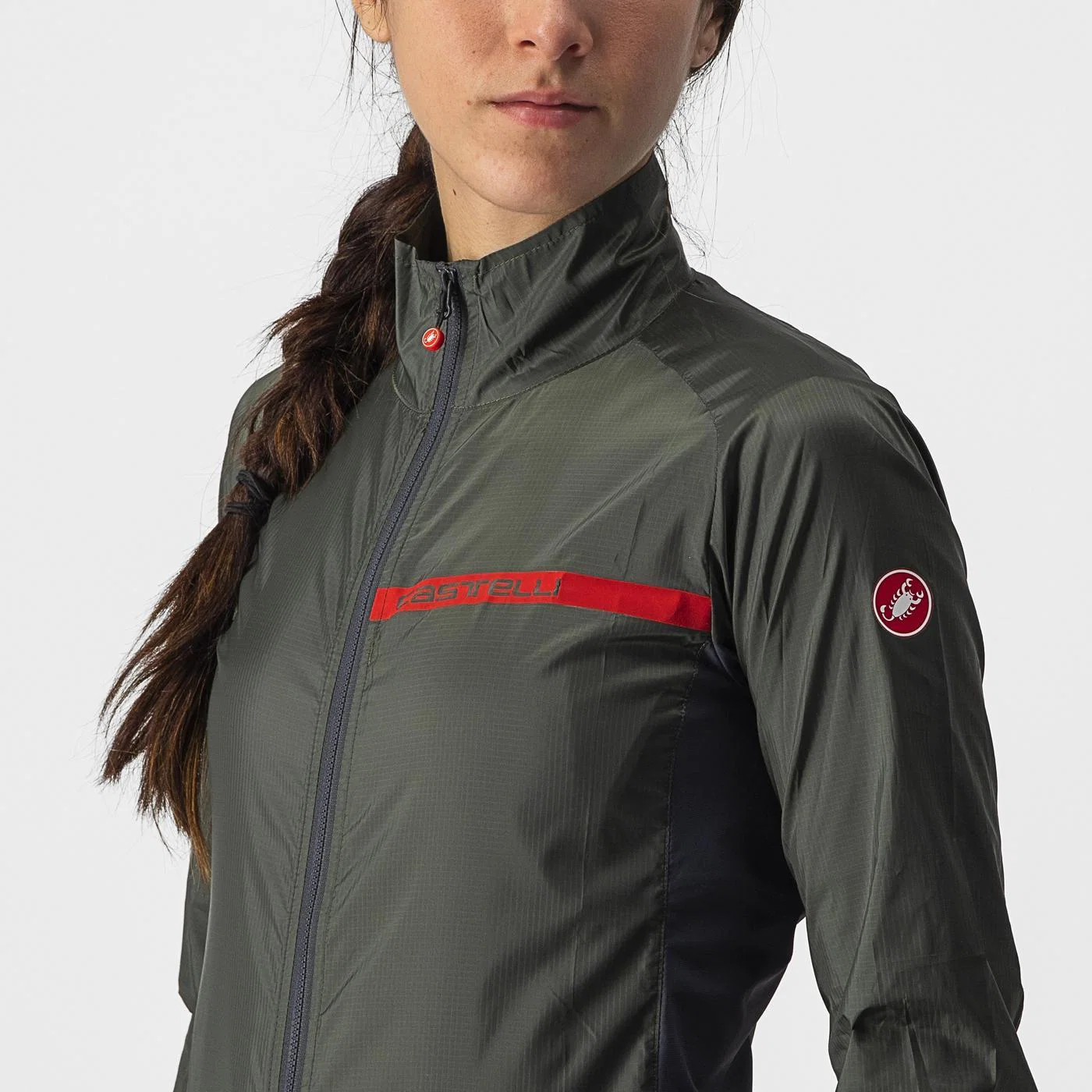 CASTELLI SQUADRA STRETCH Kurtka damska Khaki - Image 5