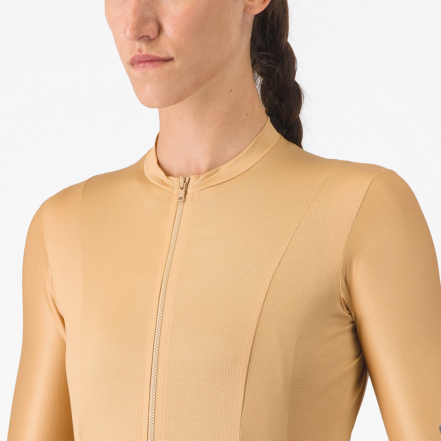 CASTELLI UNLIMITED Bluza damska z krótkim rękawem brązowa - Image 6
