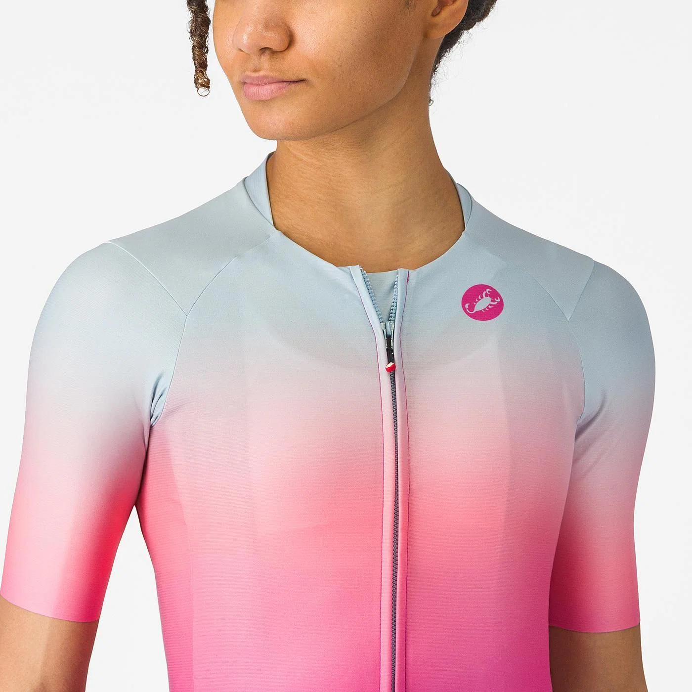 CASTELLI UPF damska koszulka z krótkim rękawem różowa - Image 3