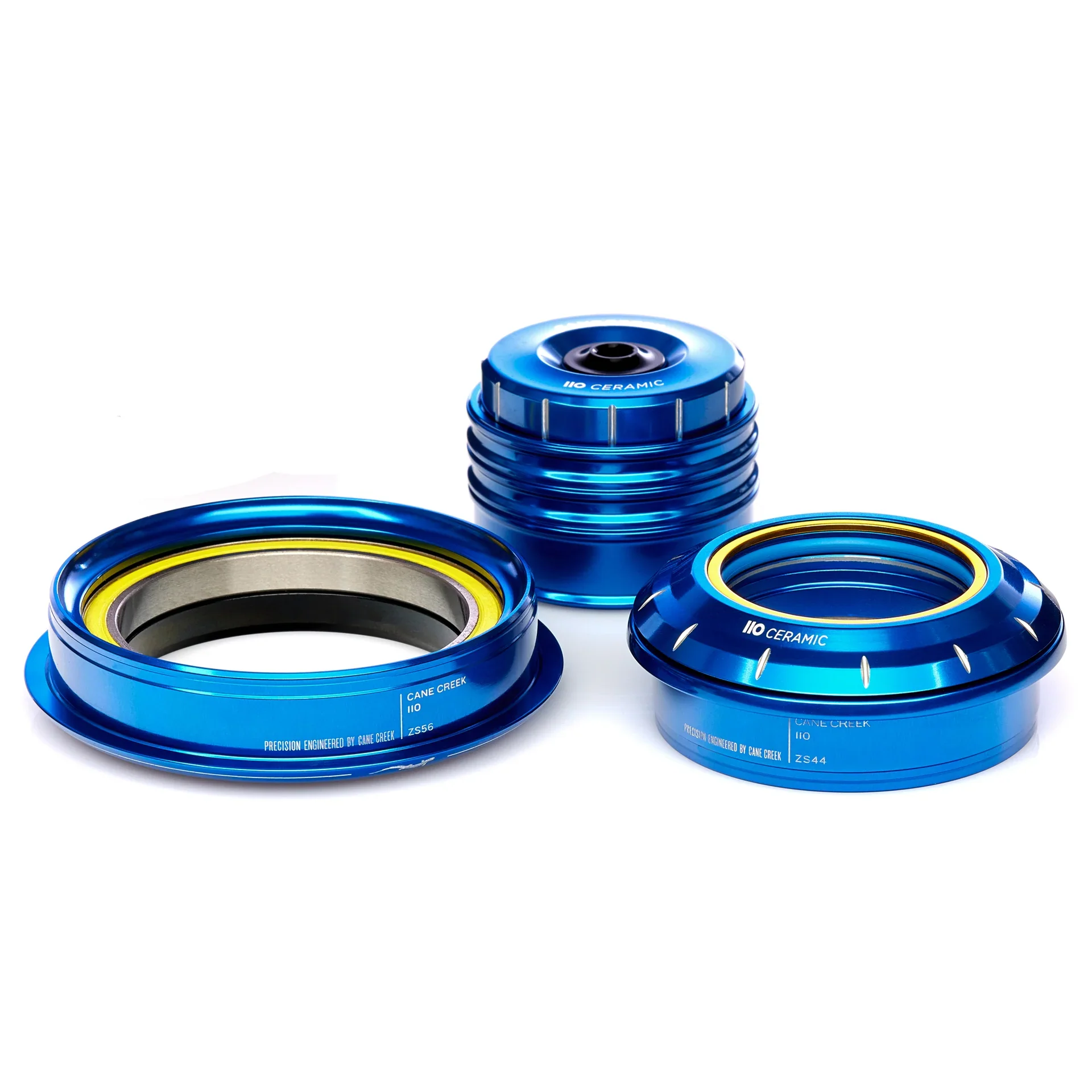 Półzintegrowany stożkowy ceramiczny zestaw słuchawkowy CANE CREEK 110 1"1/8-1.5" ZS44/ZS56 30th Anniversary Blue
