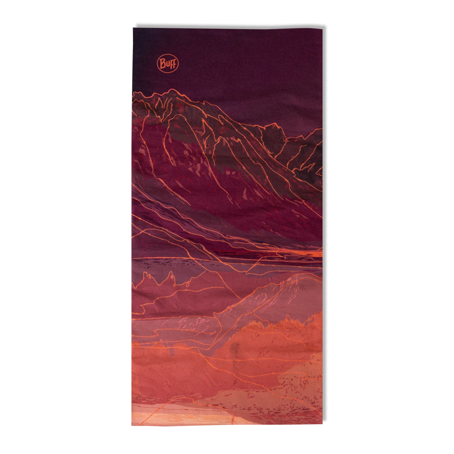 Naszyjnik BUFF ORIGINAL ECOSTRETCH Unal Bordeaux/Orange - Image 2