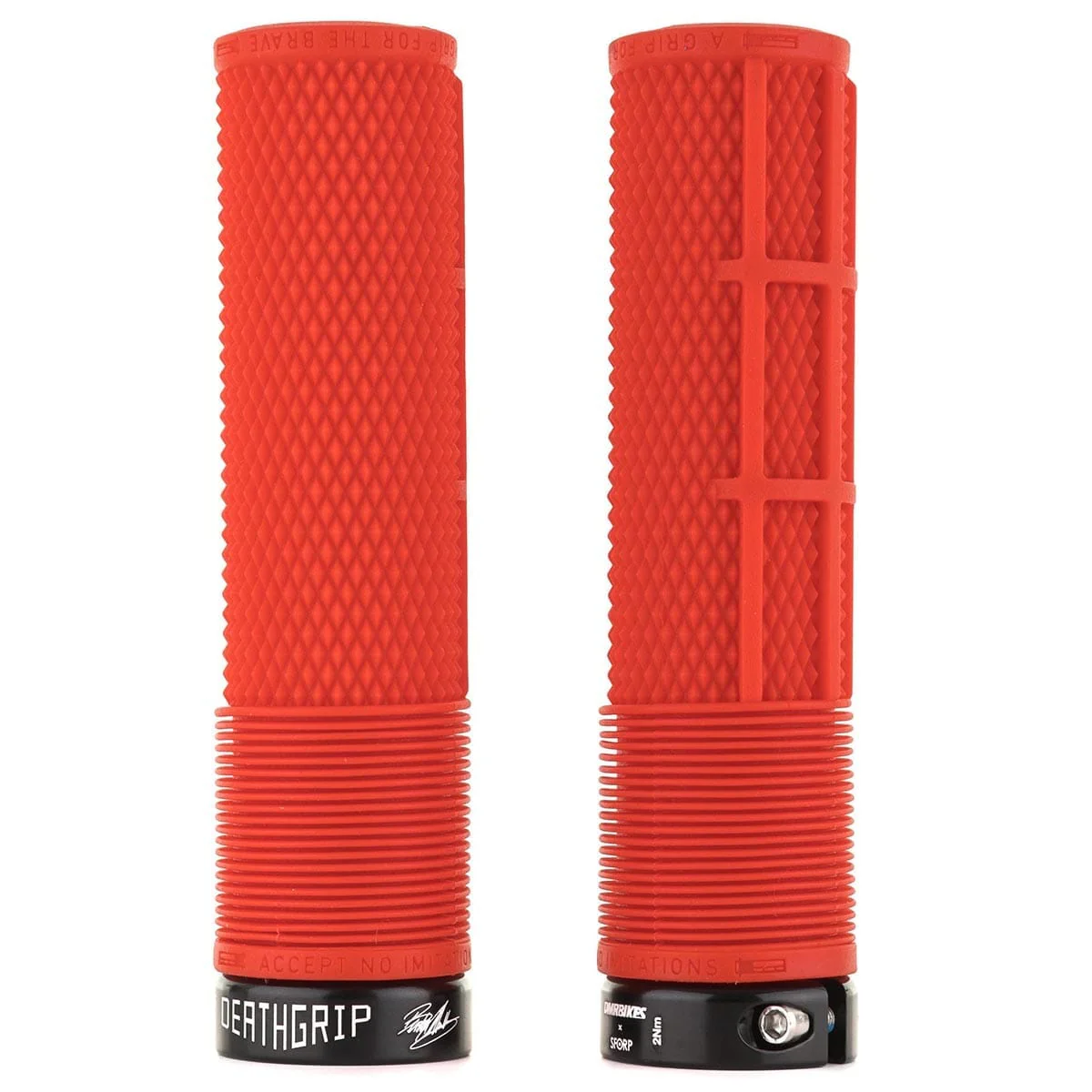 Chwyty DMR DEATHGRIP Large Lock-on Red