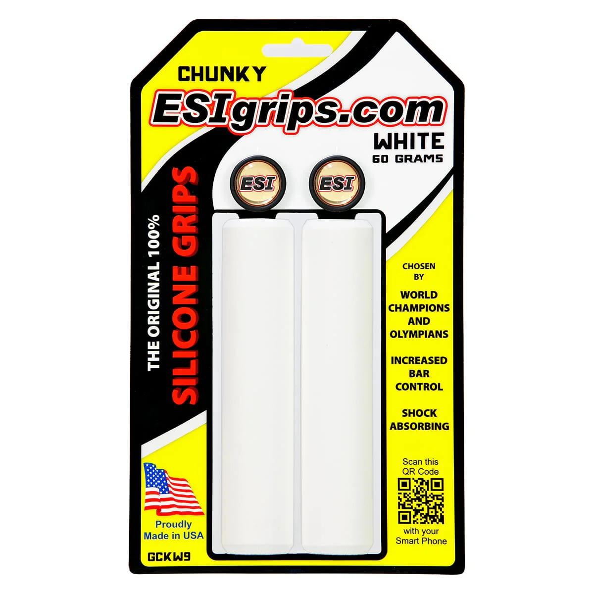 Chwyty ESI CHUNKY 130 mm białe
