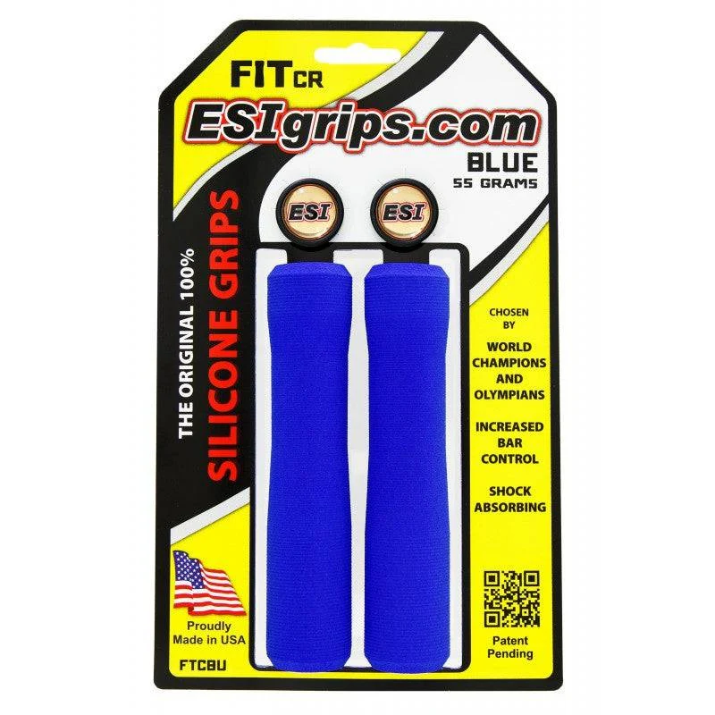 Chwyty ESI FIT CR (CHUNKY/RACER'S EDGE COMBO) 130 mm niebieskie