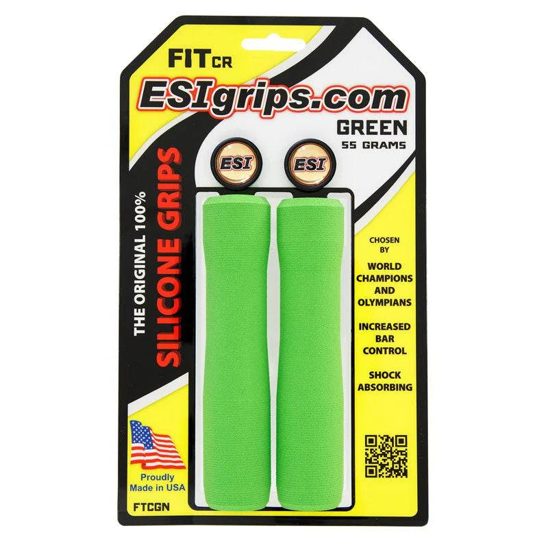 Chwyty ESI FIT CR (CHUNKY/RACER'S EDGE COMBO) 130 mm Zielony