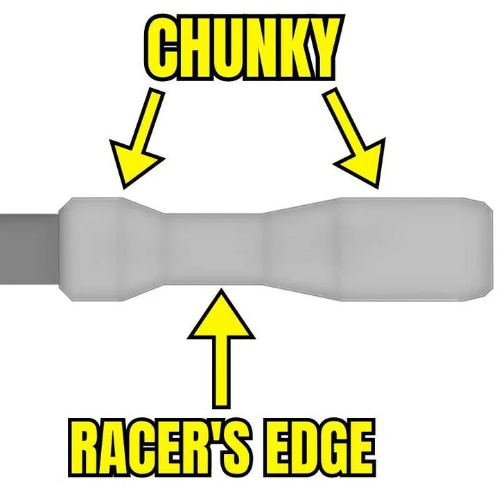 Chwyty ESI FIT CR (CHUNKY/RACER'S EDGE COMBO) 130 mm Zielony - Image 2