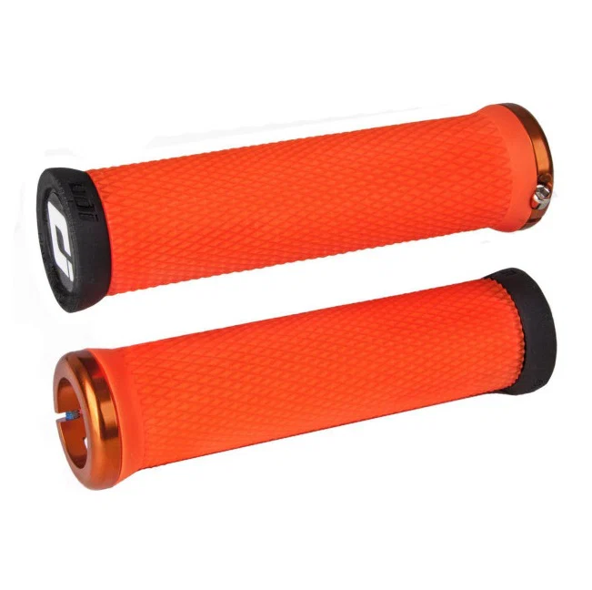 Chwyty ODI ELITE MOTION V2.1 Lock-on 130 mm pomarańczowe