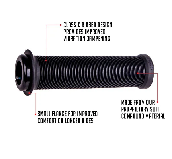 Chwyty ODI LONGNECK V2.1 Lock-on 135 mm czarne - Image 2