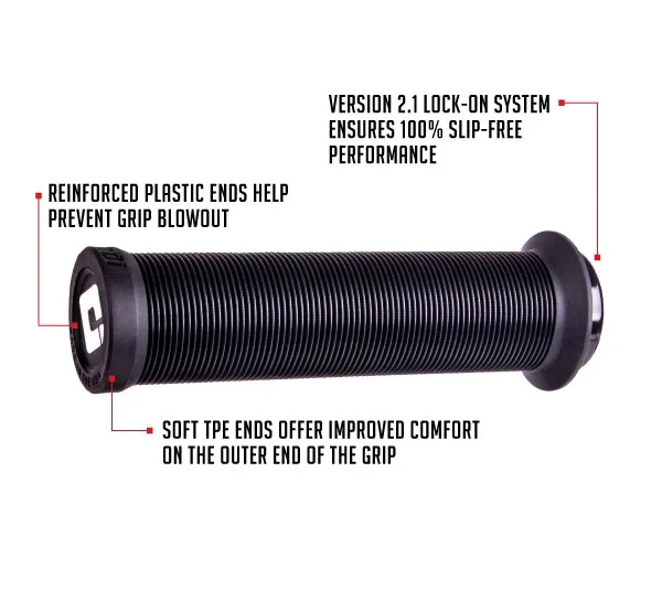 Chwyty ODI LONGNECK V2.1 Lock-on 135 mm czarne - Image 3