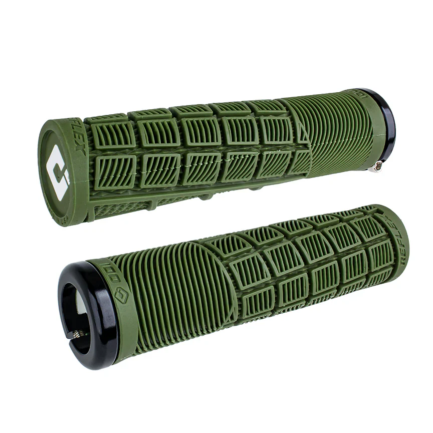 Chwyty ODI REFLEX V2.1 Lock-on 135 mm Olive