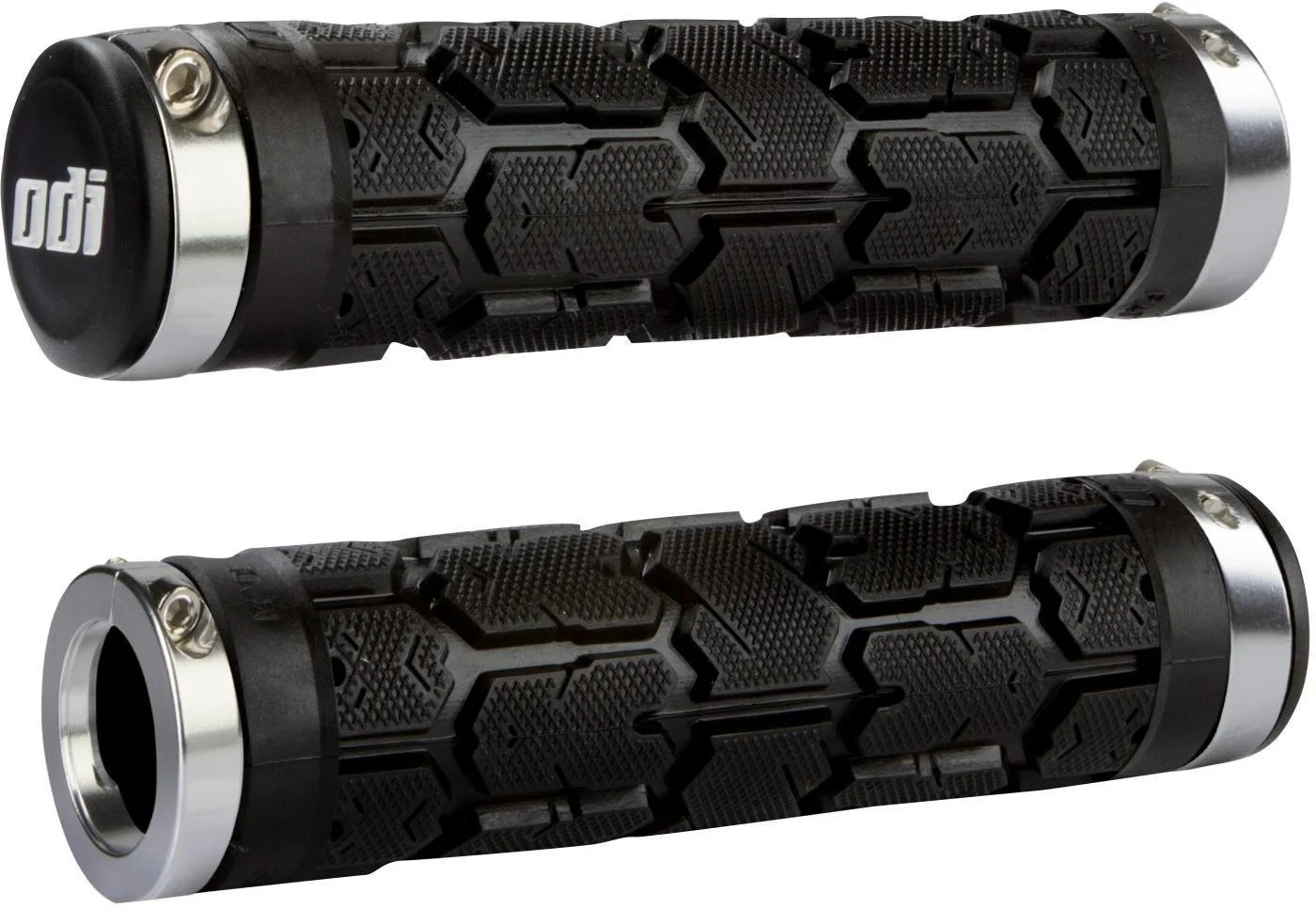 Chwyty ODI ROGUE Lock-on 130 mm czarny/chrom