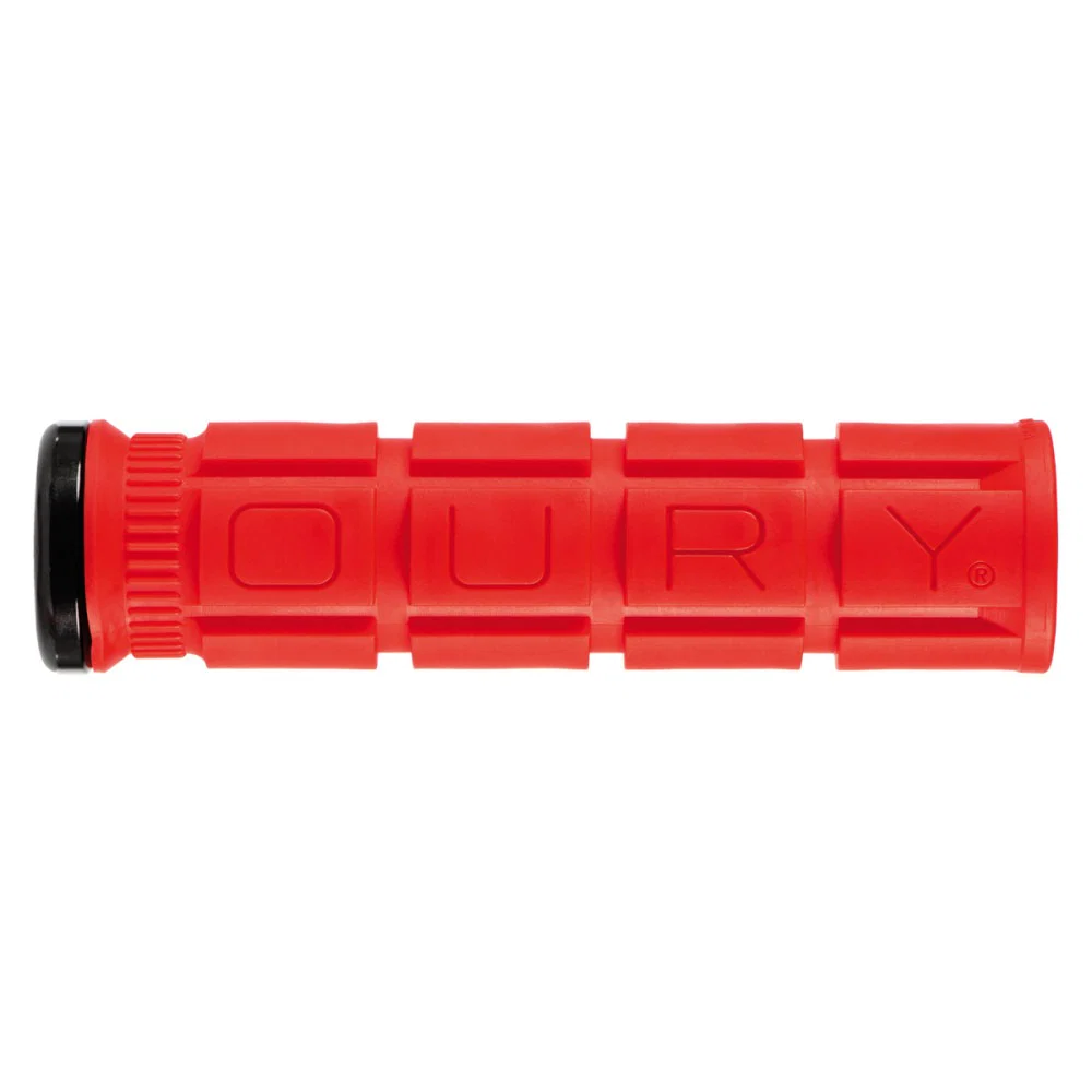 Chwyty OURY Lock-on V2 135 mm czerwone