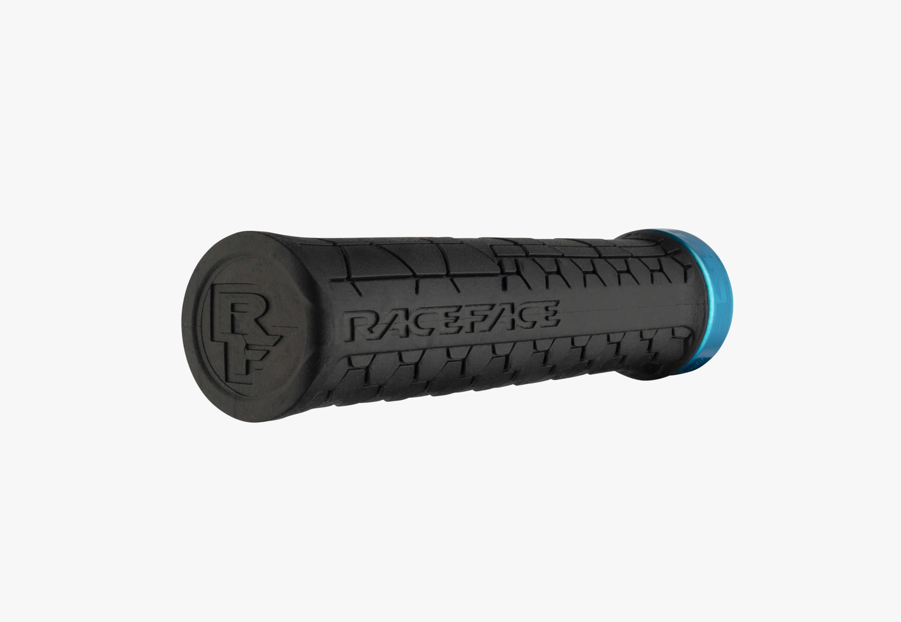 Chwyty RACE FACE GETTA Lock-On 135 mm czarny/turkusowy