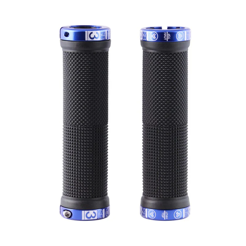 Chwyty SB3 KHEOPS Lock-On 129 mm czarny/niebieski