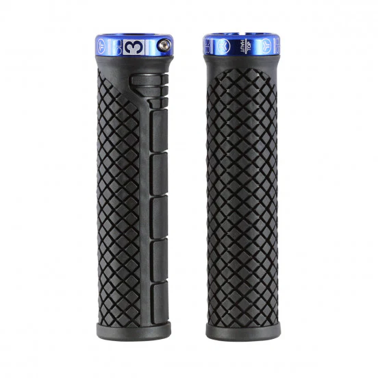 SB3 SHARK Lock-On Grips 132 mm czarny/niebieski