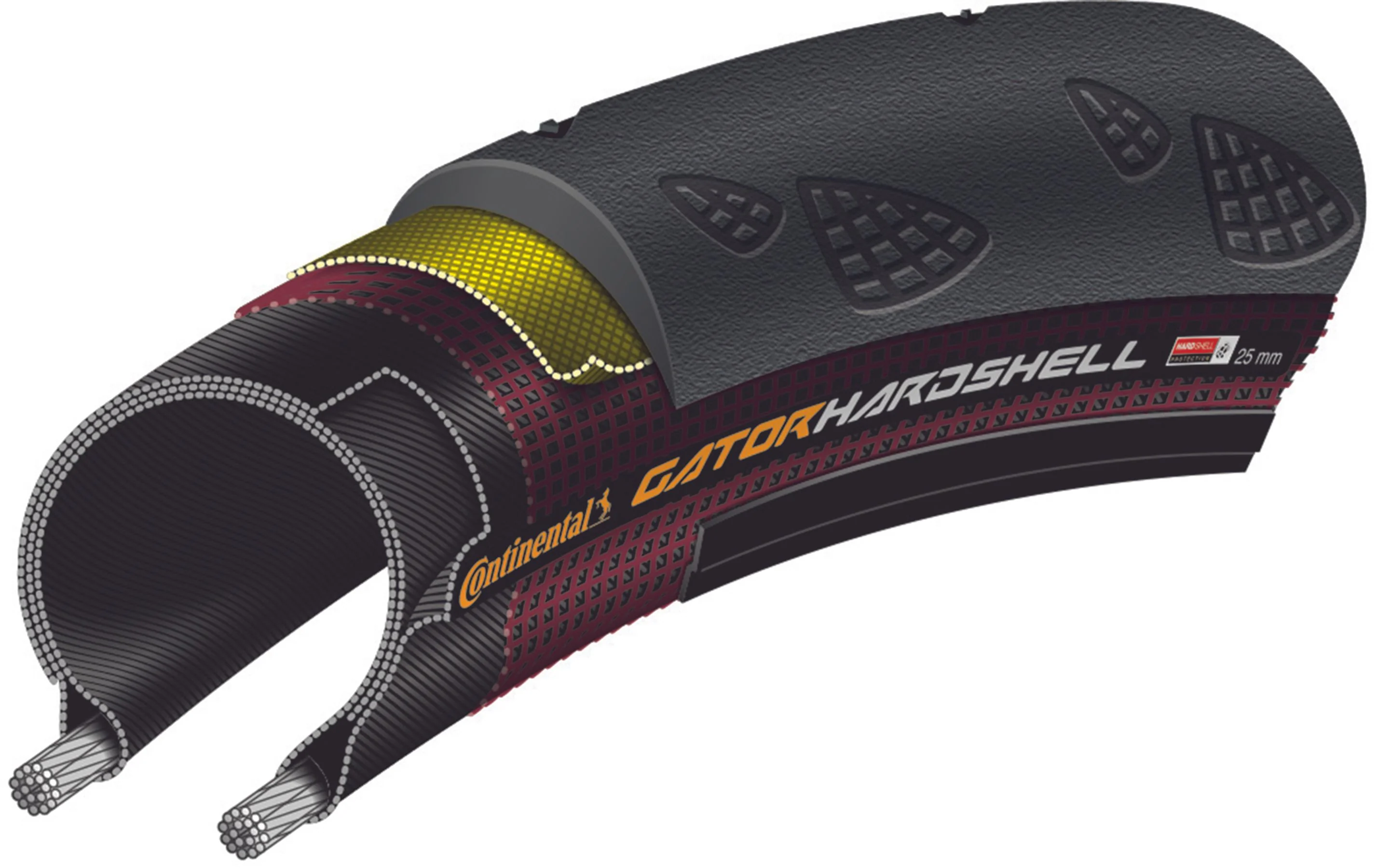CONTINENTAL GATOR HARDSHELL 700c opona dętkowa czarna - Image 5