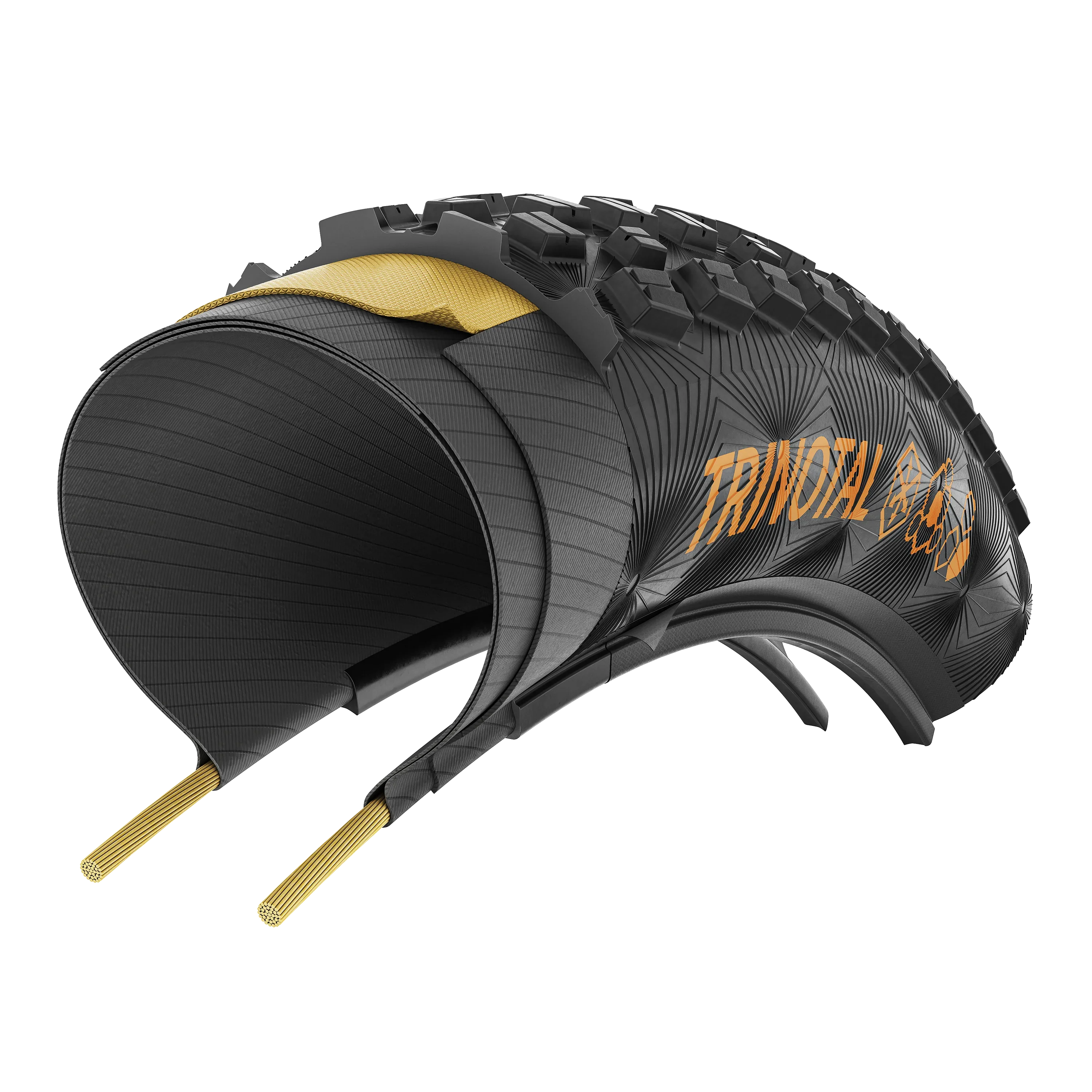 Opona CONTINENTAL TRINOTAL Trail Rapid 29x2.40 Tubeless Ready Soft Brown - Image 3