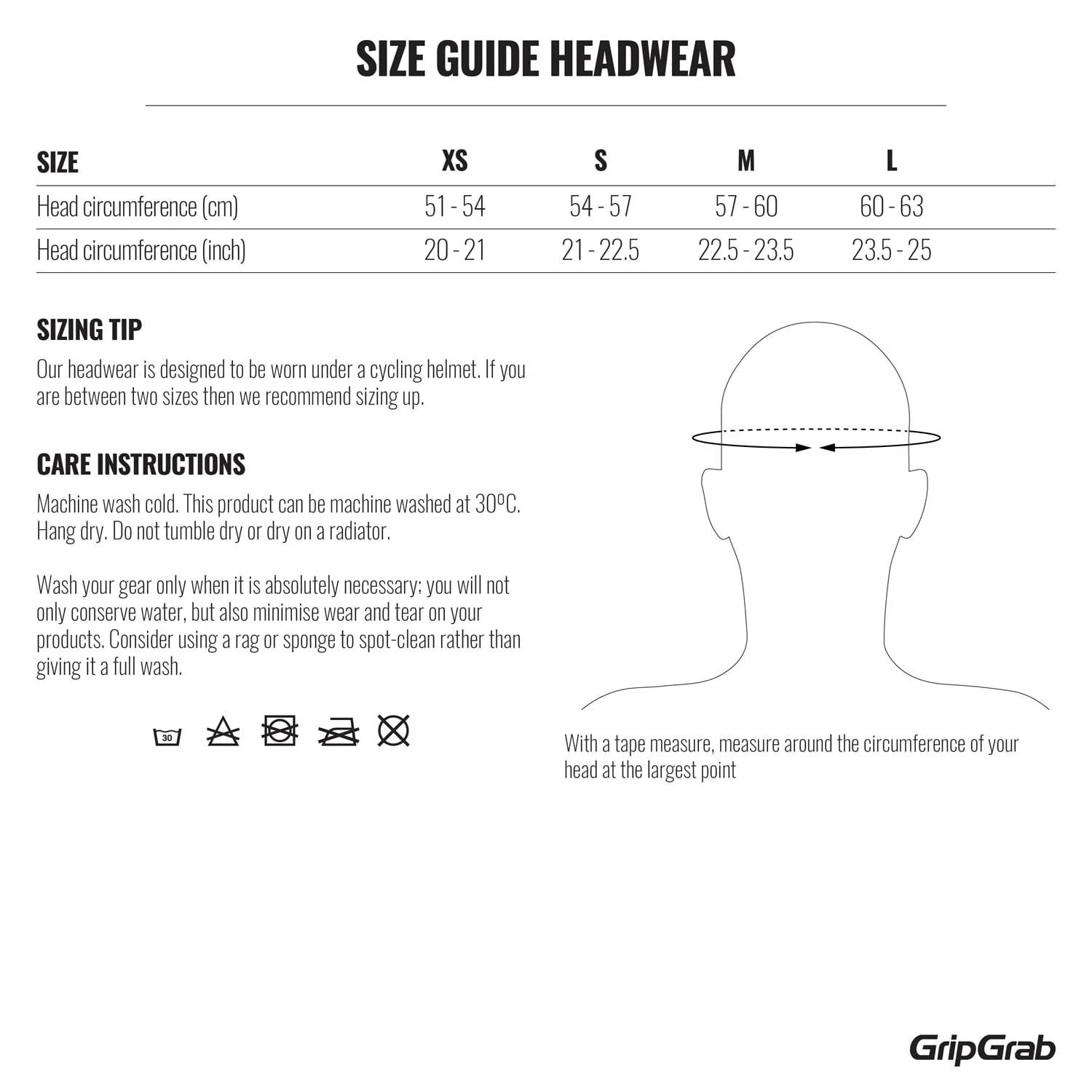 Czapka pod kask GRIPGRAB THERMO czarna - Image 2