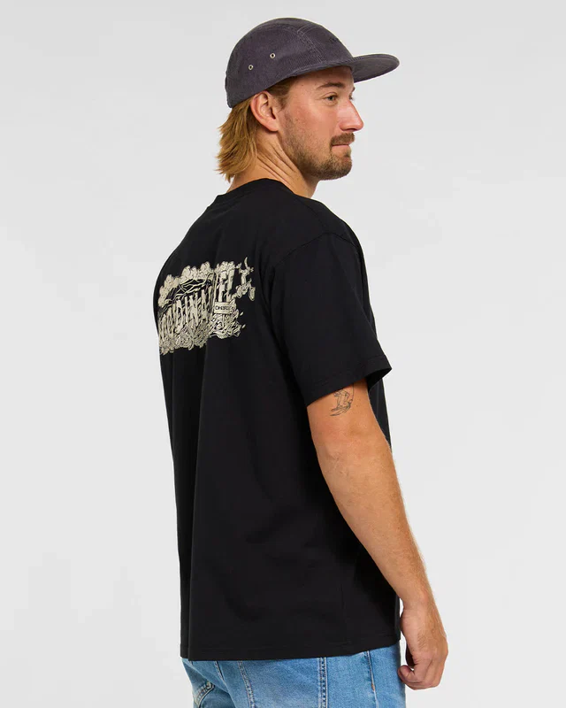 T-Shirt DHARCO COTTON KENTARO z krótkim rękawem, czarny - Image 3