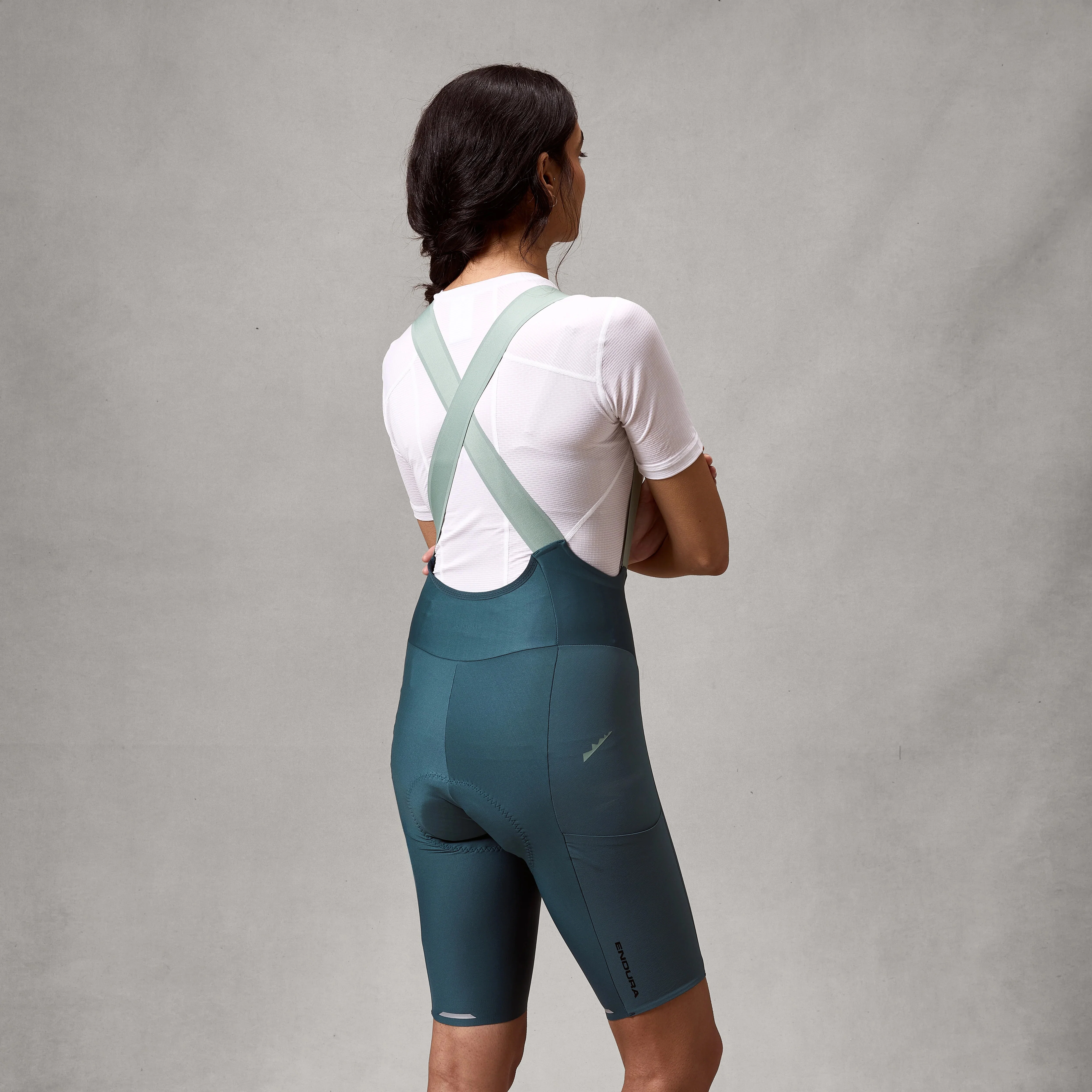 Damska koszulka ENDURA ALLTRACK RIDE Bib Tight Teal - Image 3