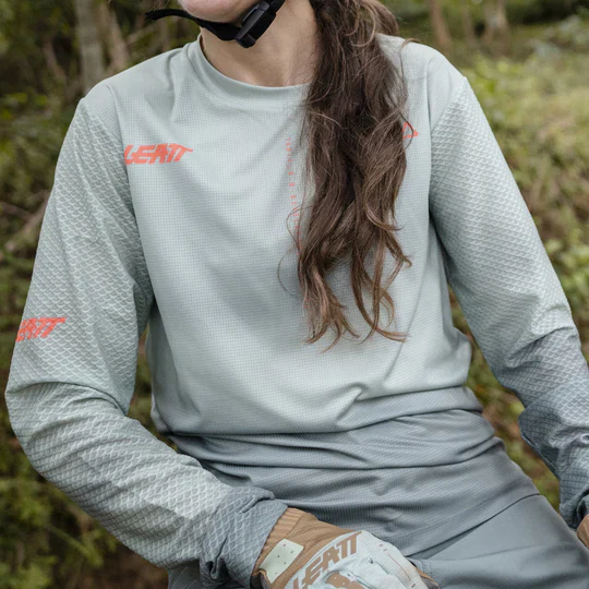 Damska koszulka LEATT MTB TRAIL 3.0 z długim rękawem, zielona - Image 6