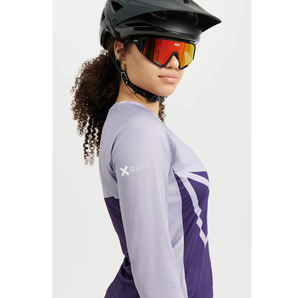 Damska koszulka z długim rękawem USWE BERG MTB Lavender - Image 8