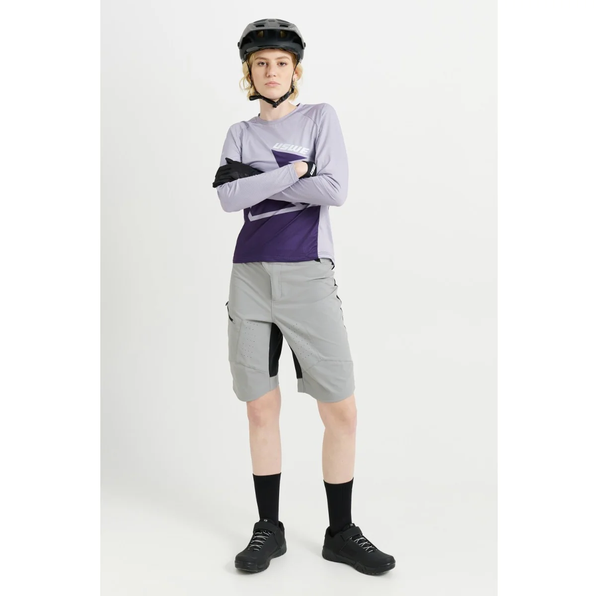 Damska koszulka z długim rękawem USWE BERG MTB Lavender - Image 9